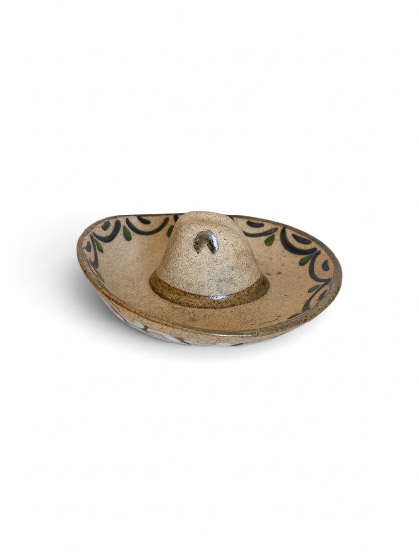 Tlaquepaque Ceramic Sombrero Dish 1970s
