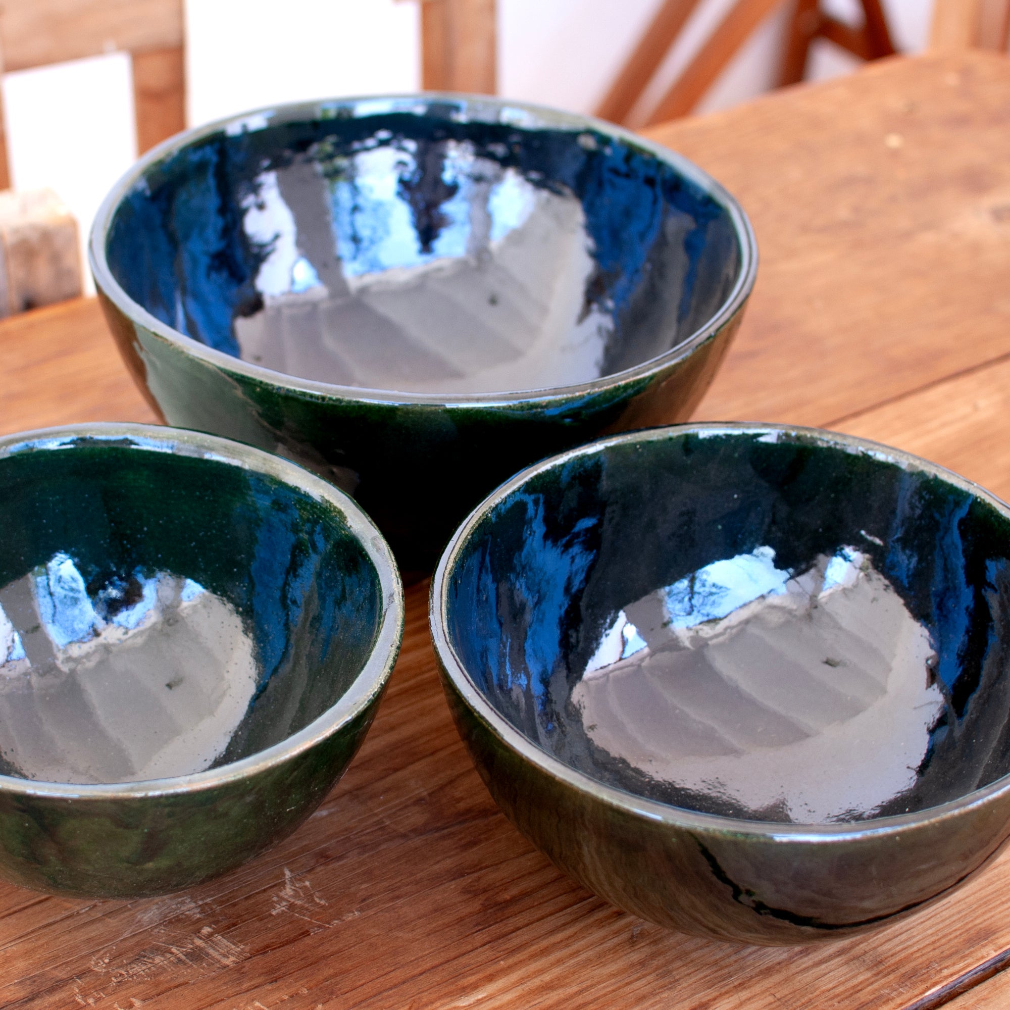 Tazon Mixing Bowl Green Clay