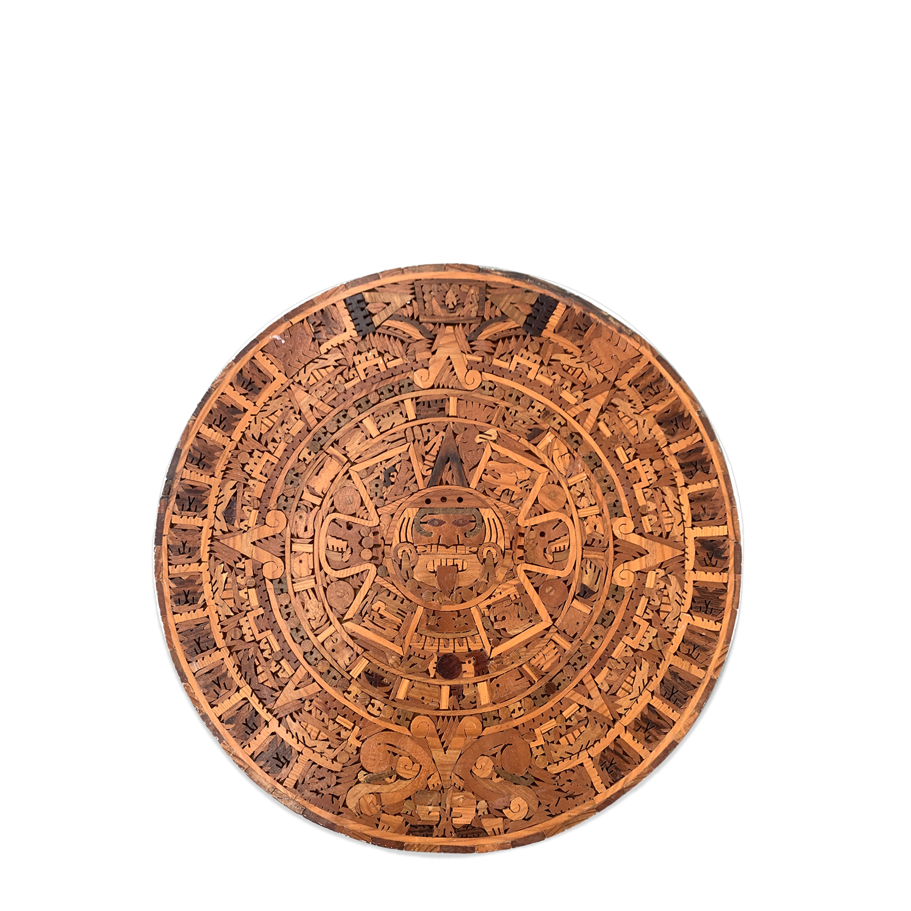 Aztec Calendar in Wood by Alfonso Juadao