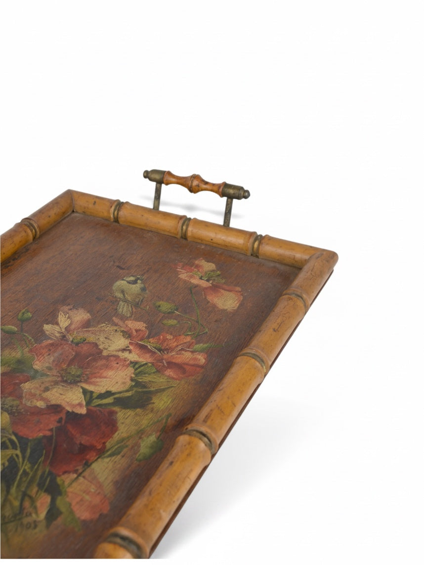 Hand-Painted Wooden Tray II