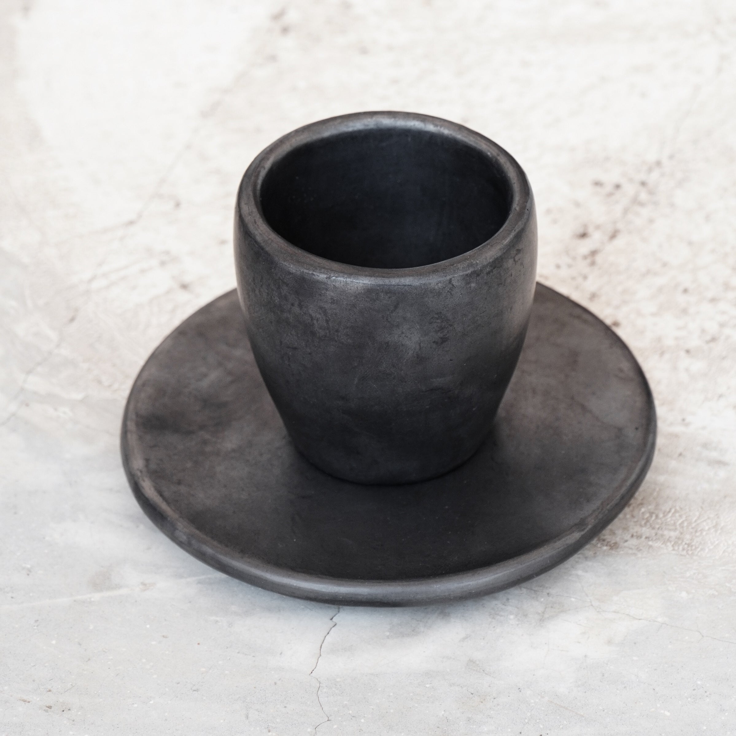 Espresso Cup w/o handle Black Clay