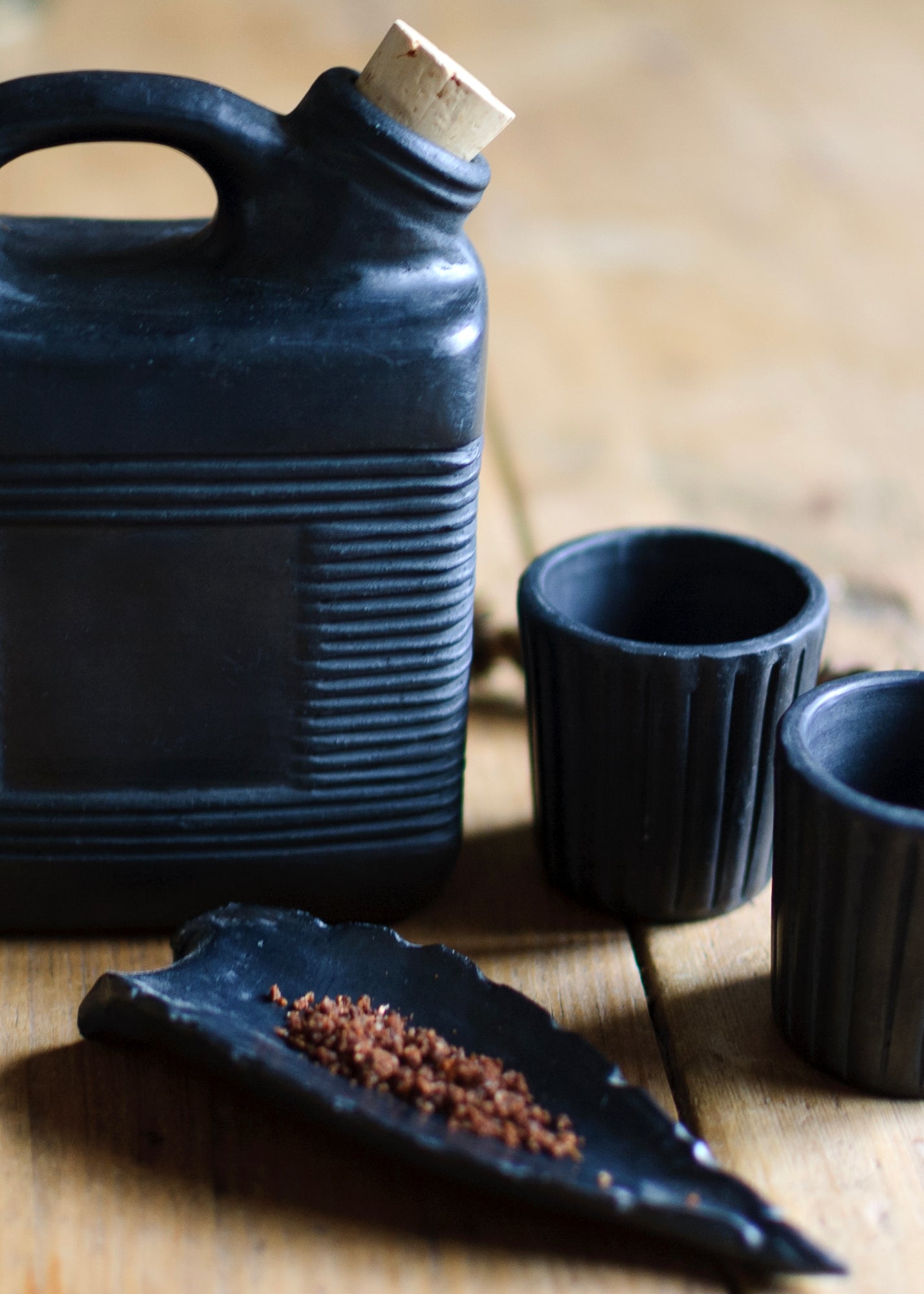 Mezcal Set Black Clay
