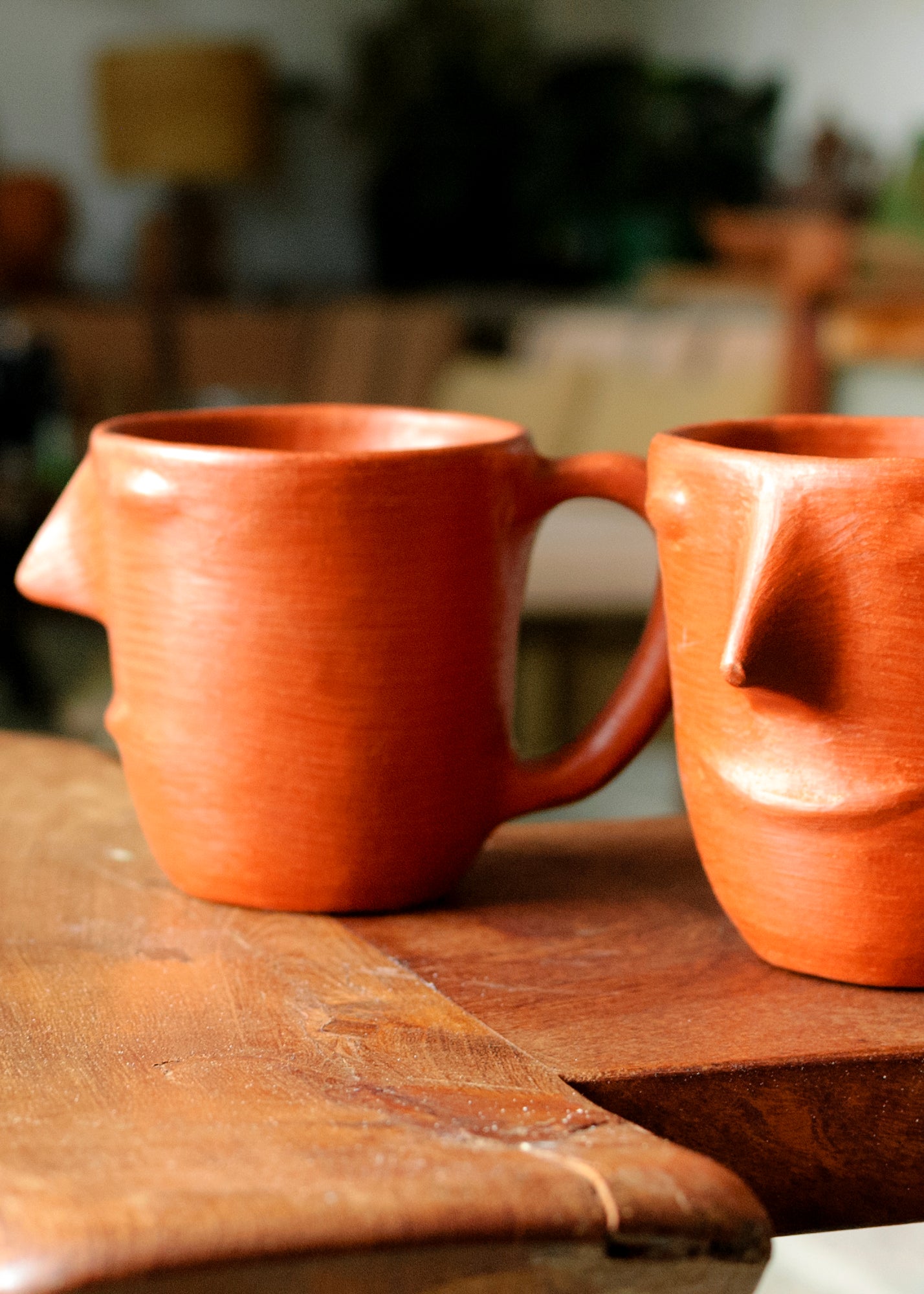 Vernacular Red Clay Face Mug