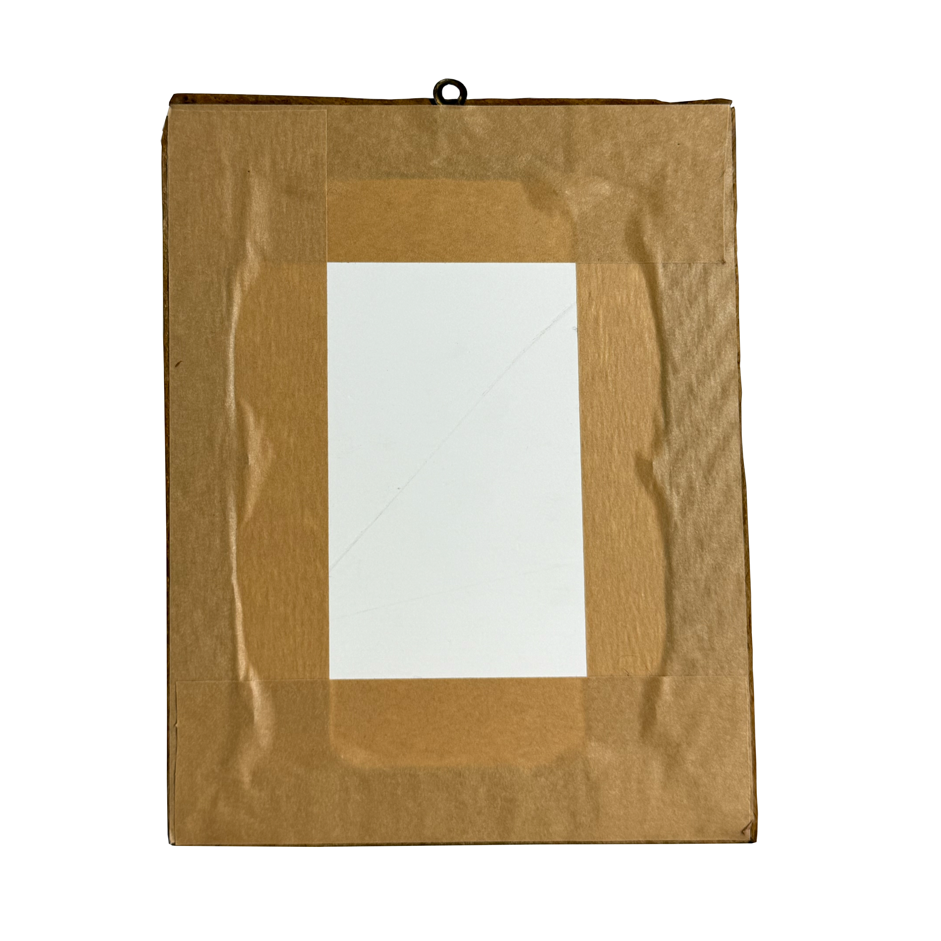 Vintage Mexican Feather Art in Wooden Frame