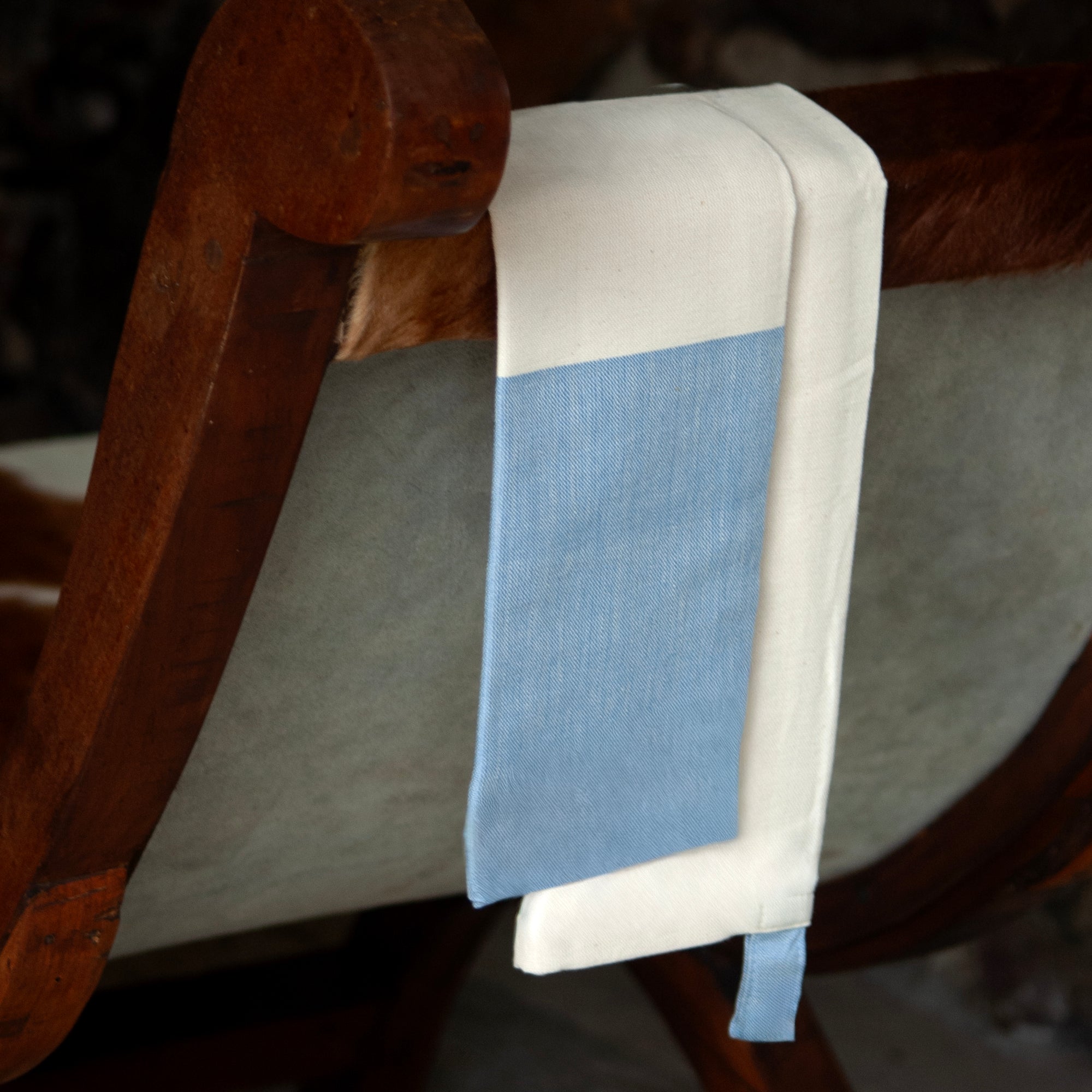 Cielo Blue Pedal-Loom Kitchen Towel