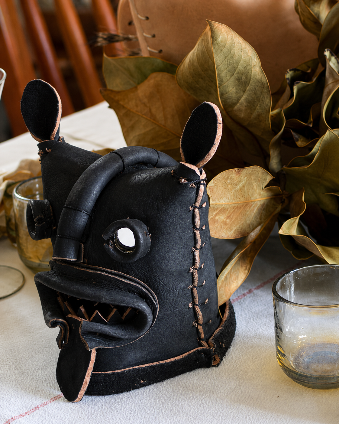 Zitlala Leather Tecuani Mask