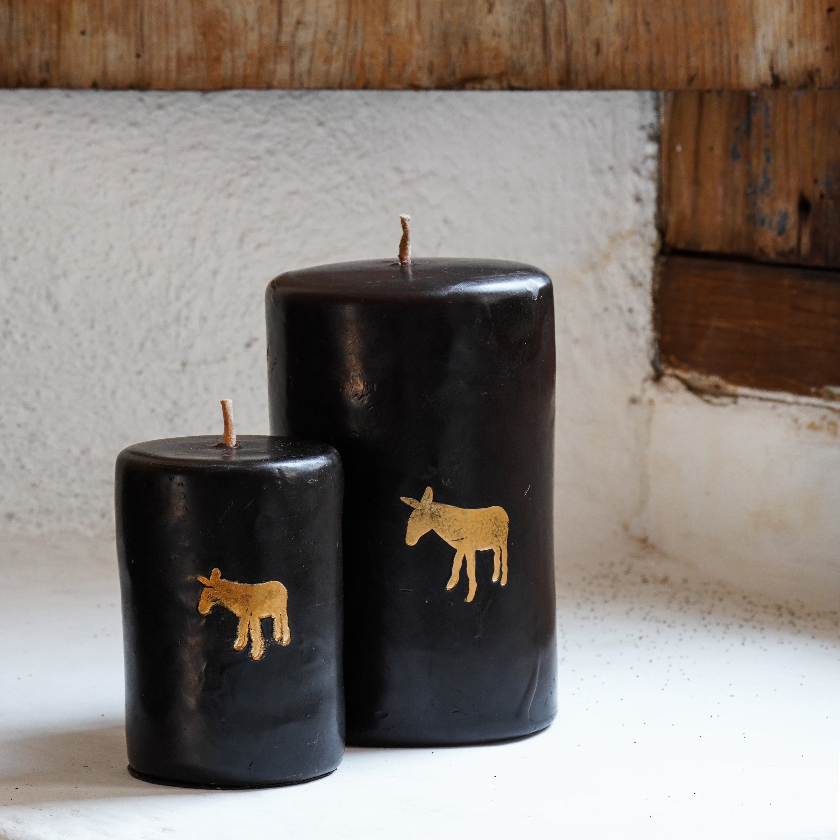 Pilar Black Candle Collection