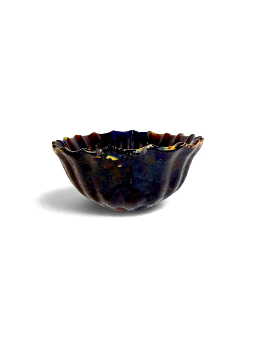 Large Oaxacan Chorreado Bowl No. 2 by Embajada Vintage, vibrant handcrafted tableware with colorful splatter design and smooth ceramic finish.