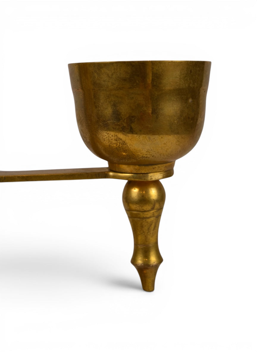 Two-Candle Brass Candlestick