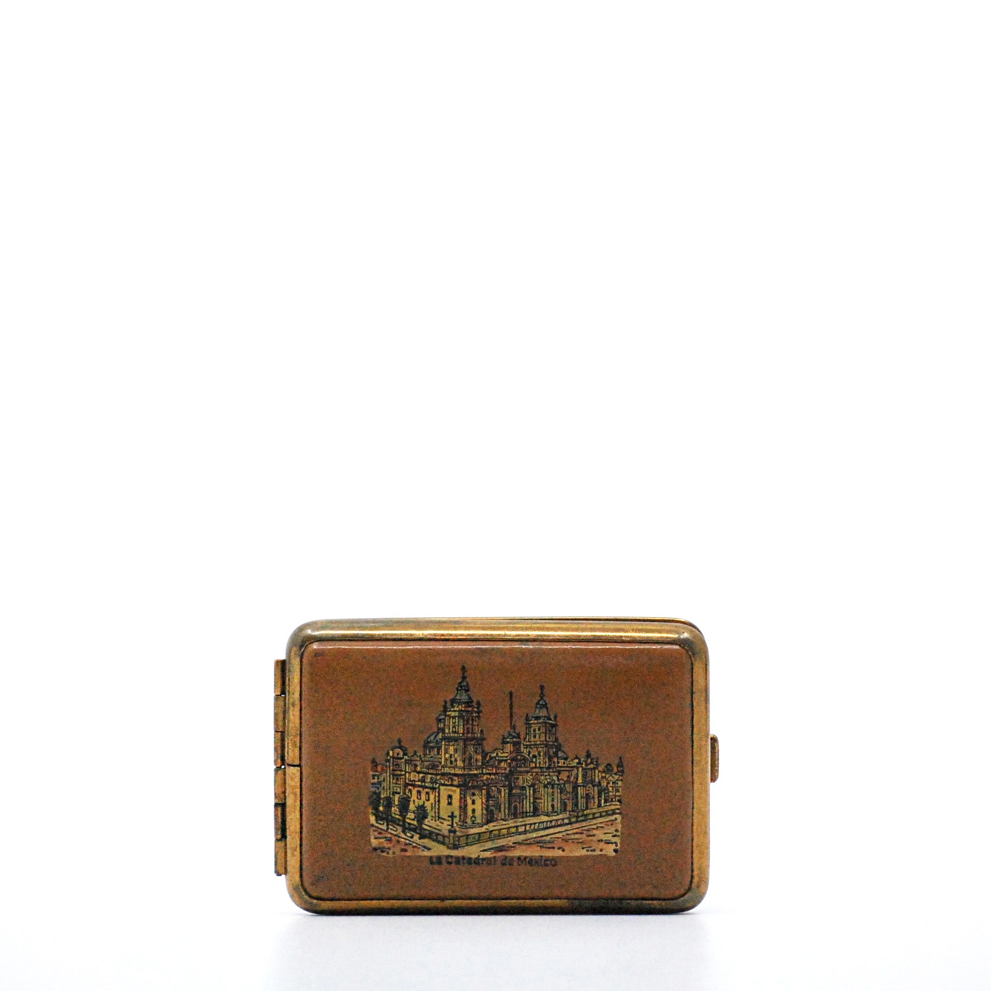 Cigarette case with Mexico City Cathedral