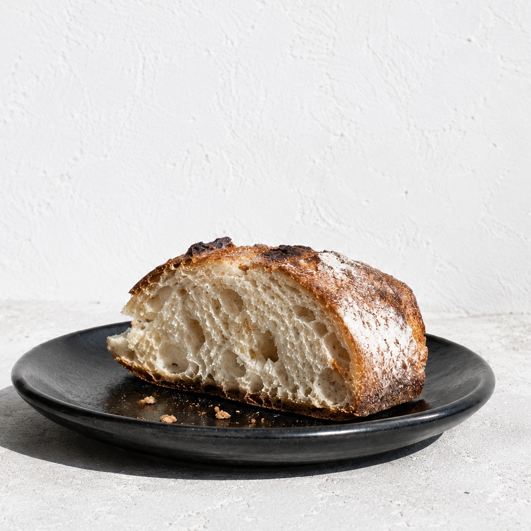 Elena Black Bread Plate 14cm