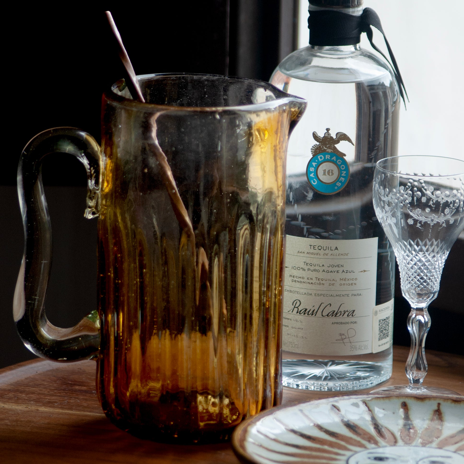 Amber Cocktail Pitcher