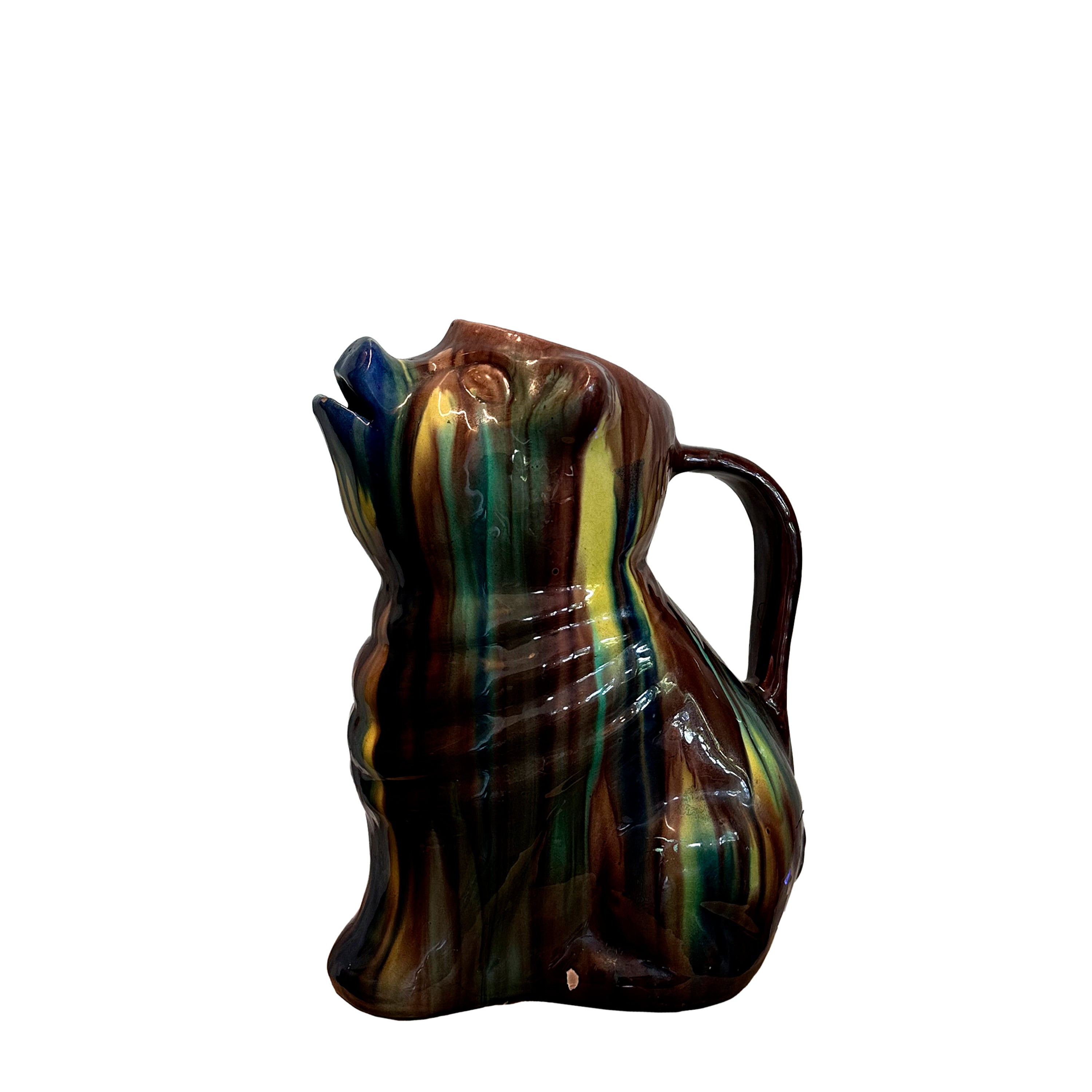 Chorreada Dripware Pig Pitcher. Oaxaca C. 1940s