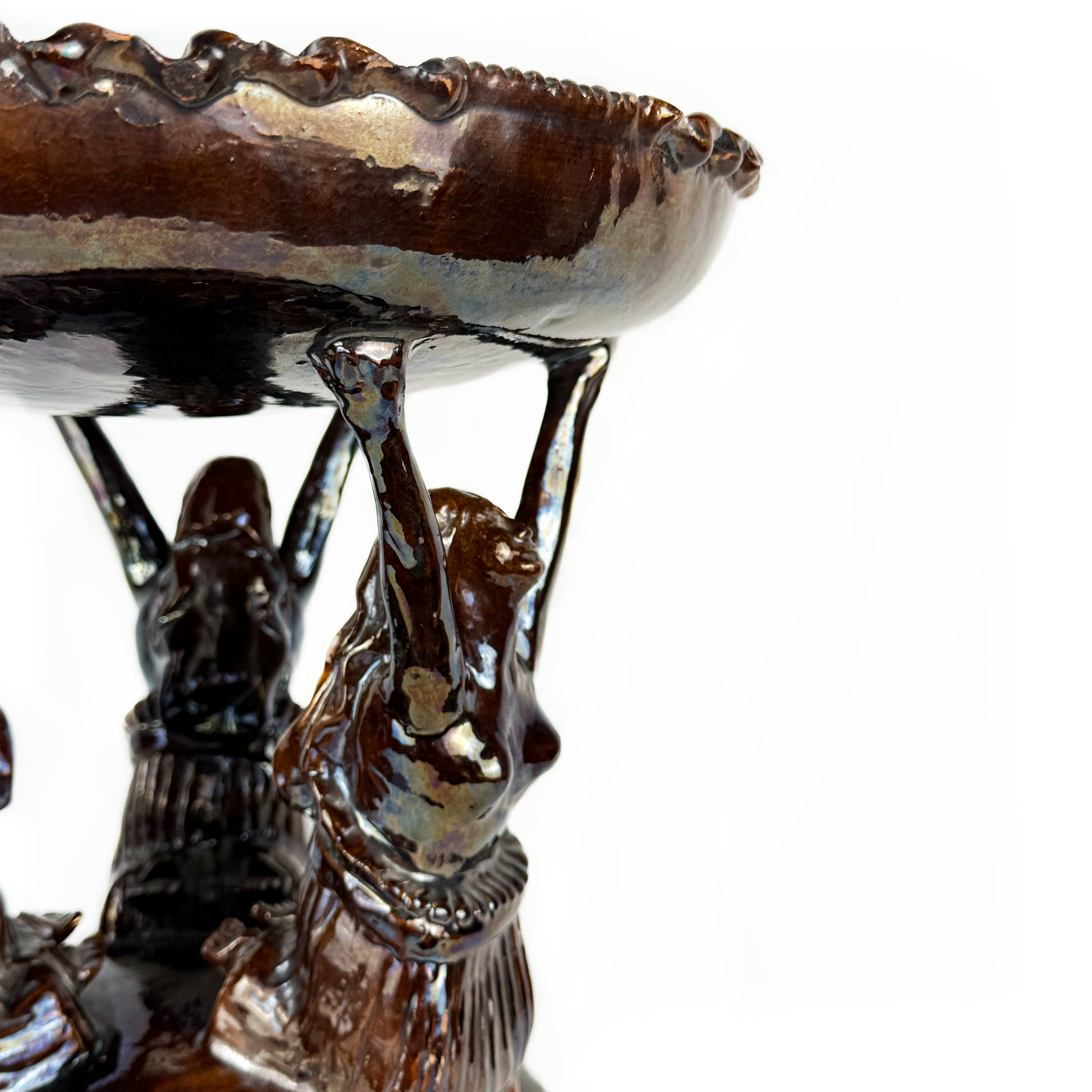 Glazed Earthenware Fruit Bowl, Morelia c. 1970s