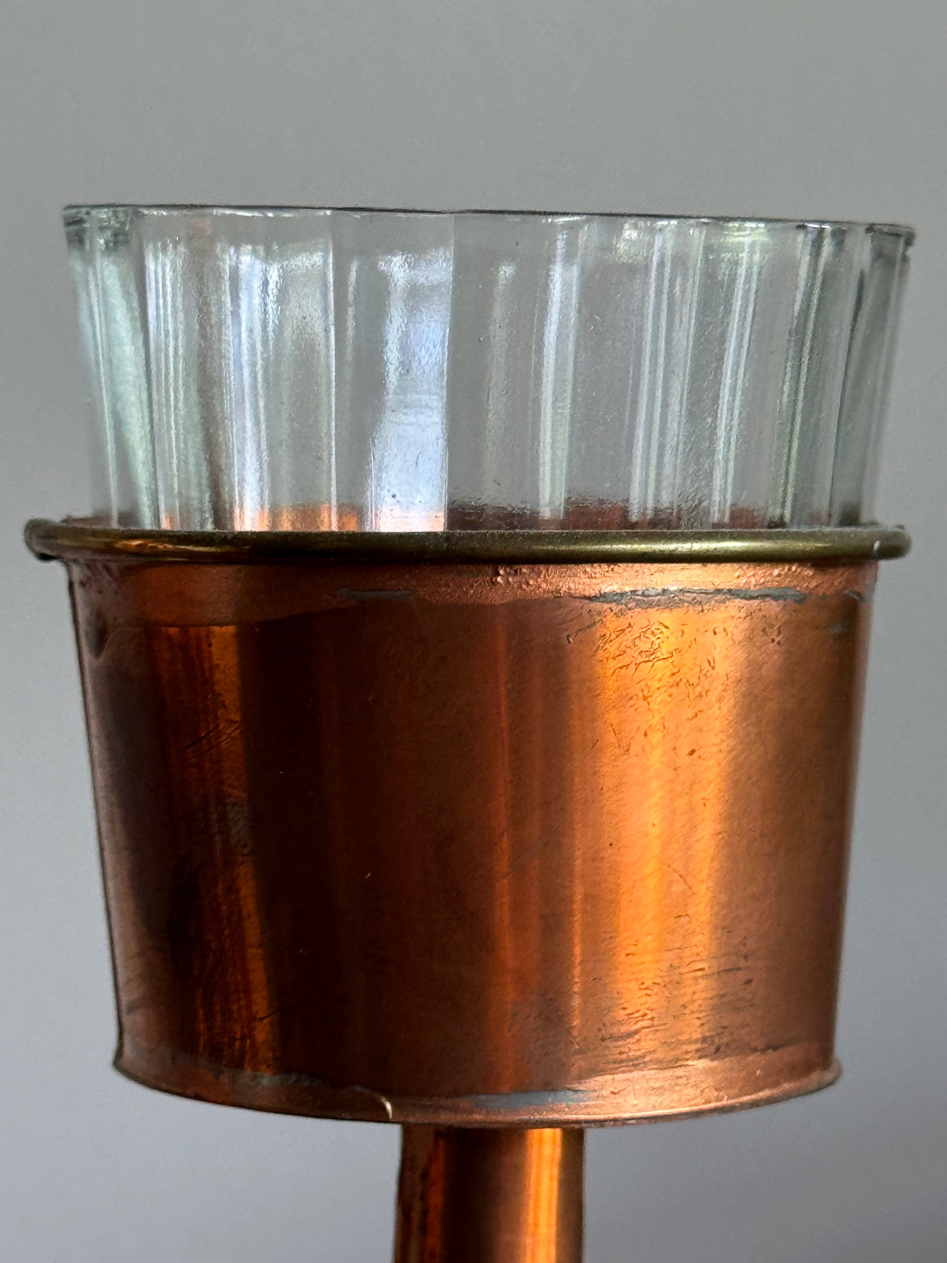 Byron Copper Pajarito Pedestal Votive Holder Small