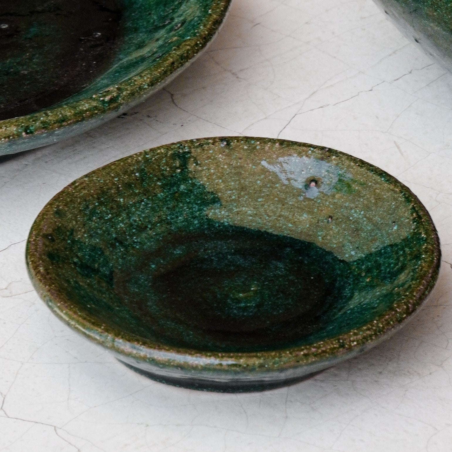 Elena Green Salt Plate