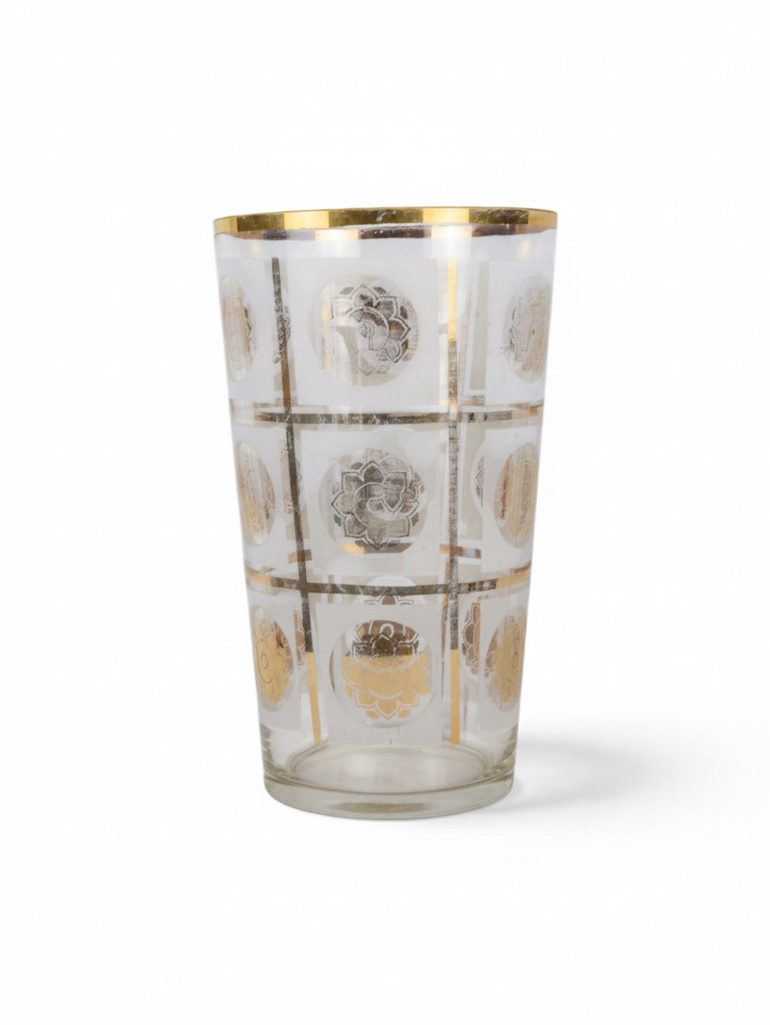 Gold Leaf Glass Vase c. 1950s