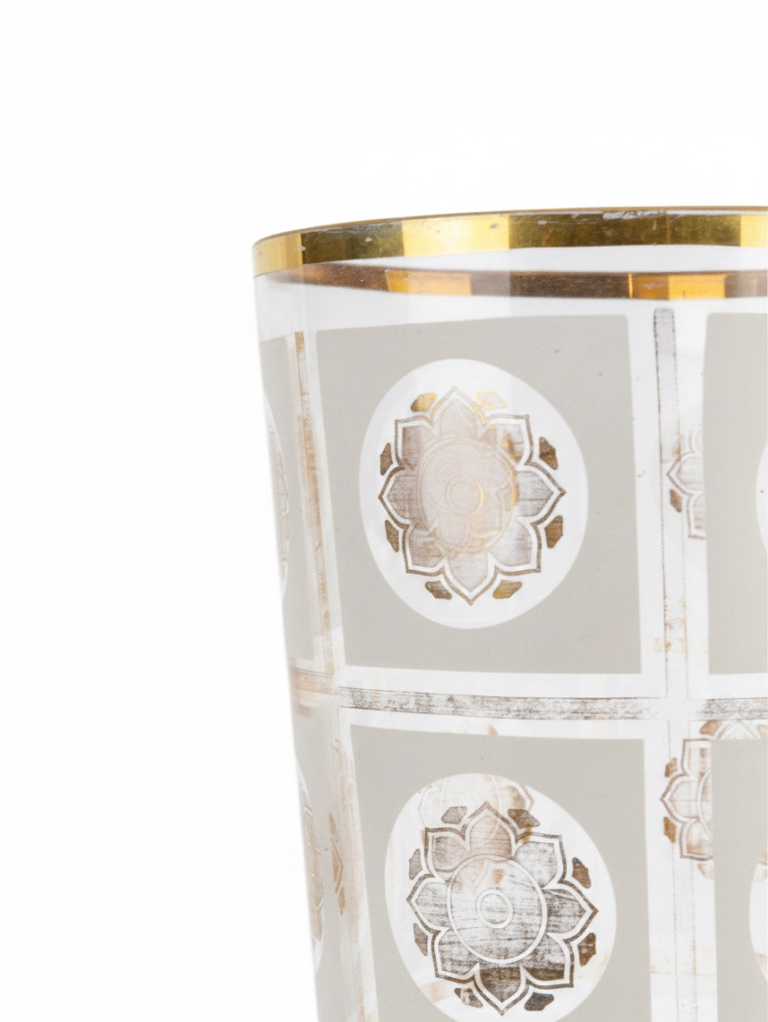 Gold Leaf Glass Vase c. 1950s