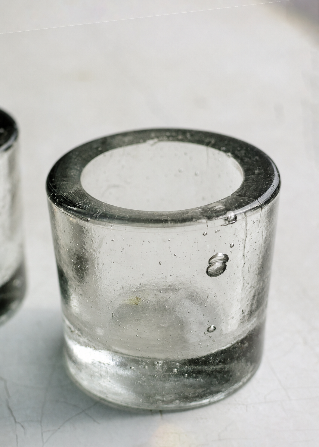 Veladora Pressed Glass Votive