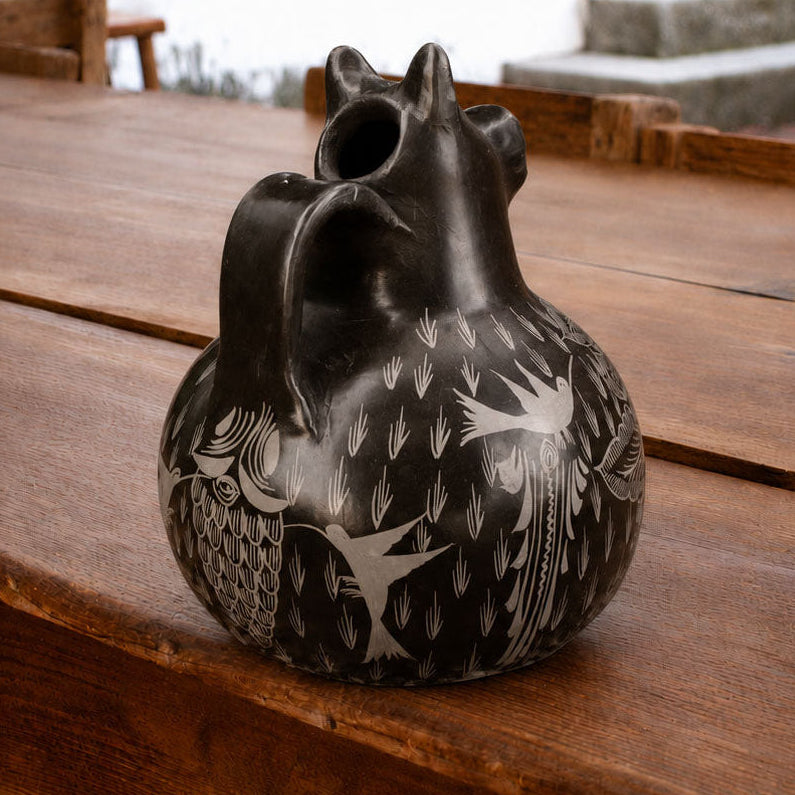 Huancito Clay Dog Pitcher
