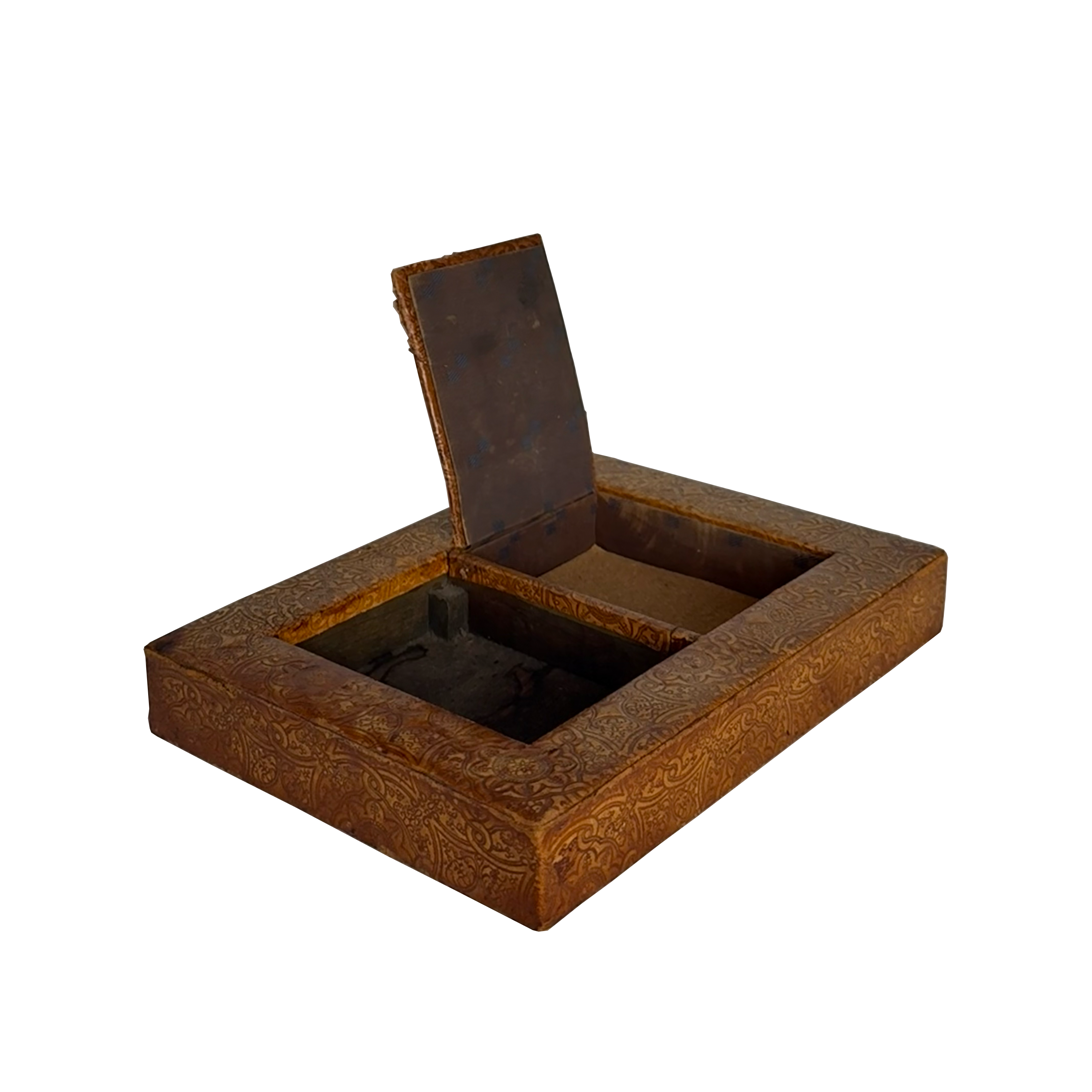 Leather Card Box with Horse Motif