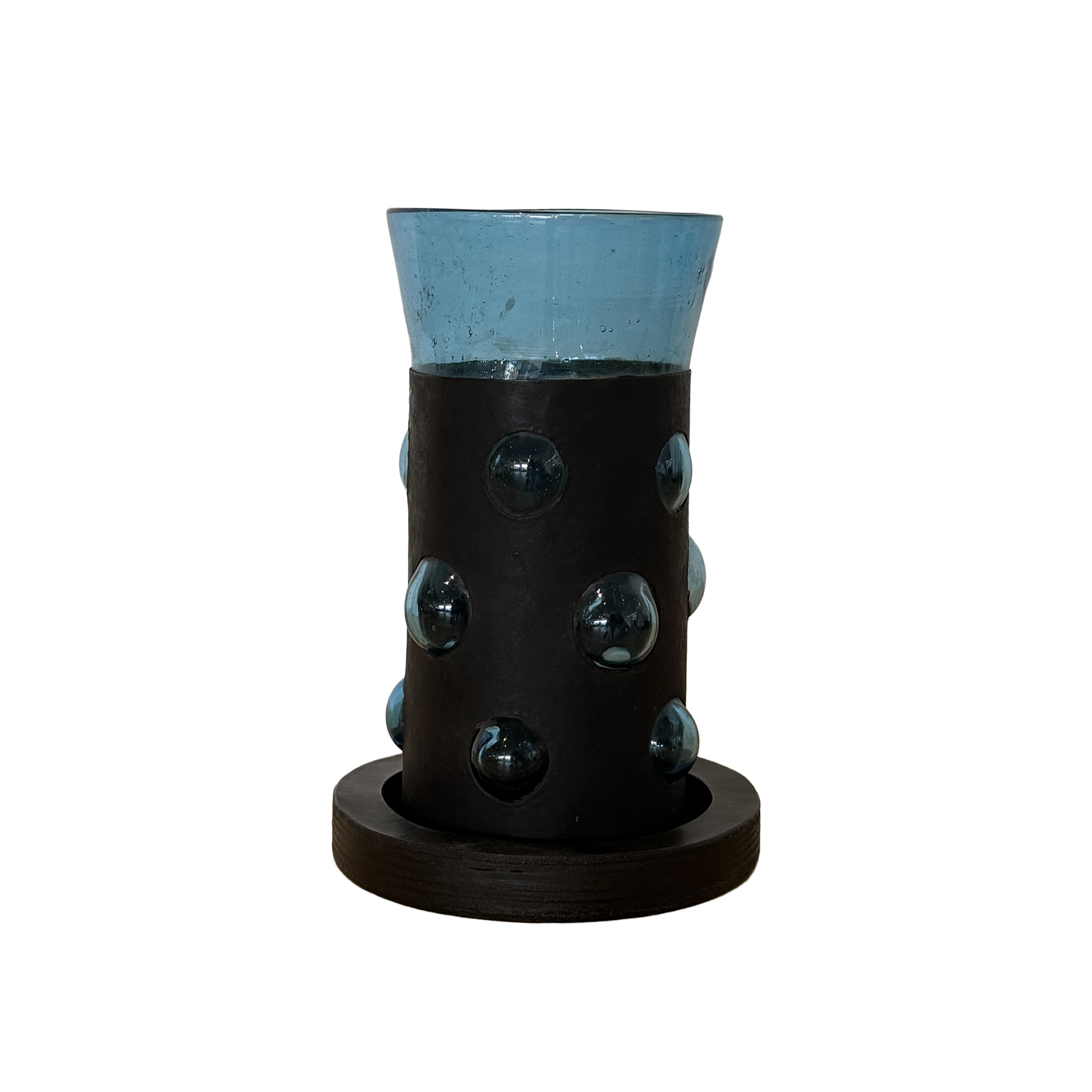 Feders Glass and Steel Hurricane Lamps