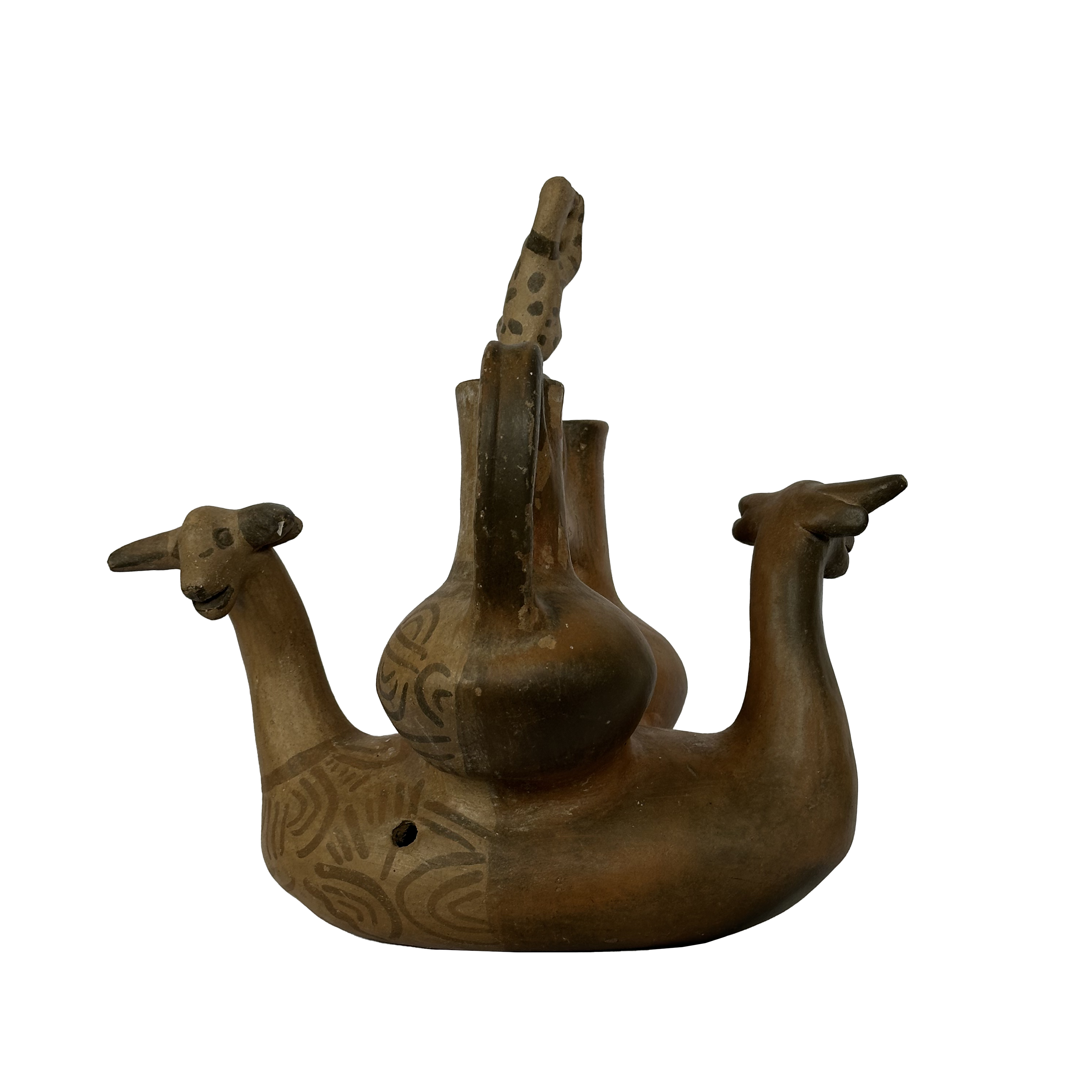 Vintage Clay Animal Figurine Candle Holder