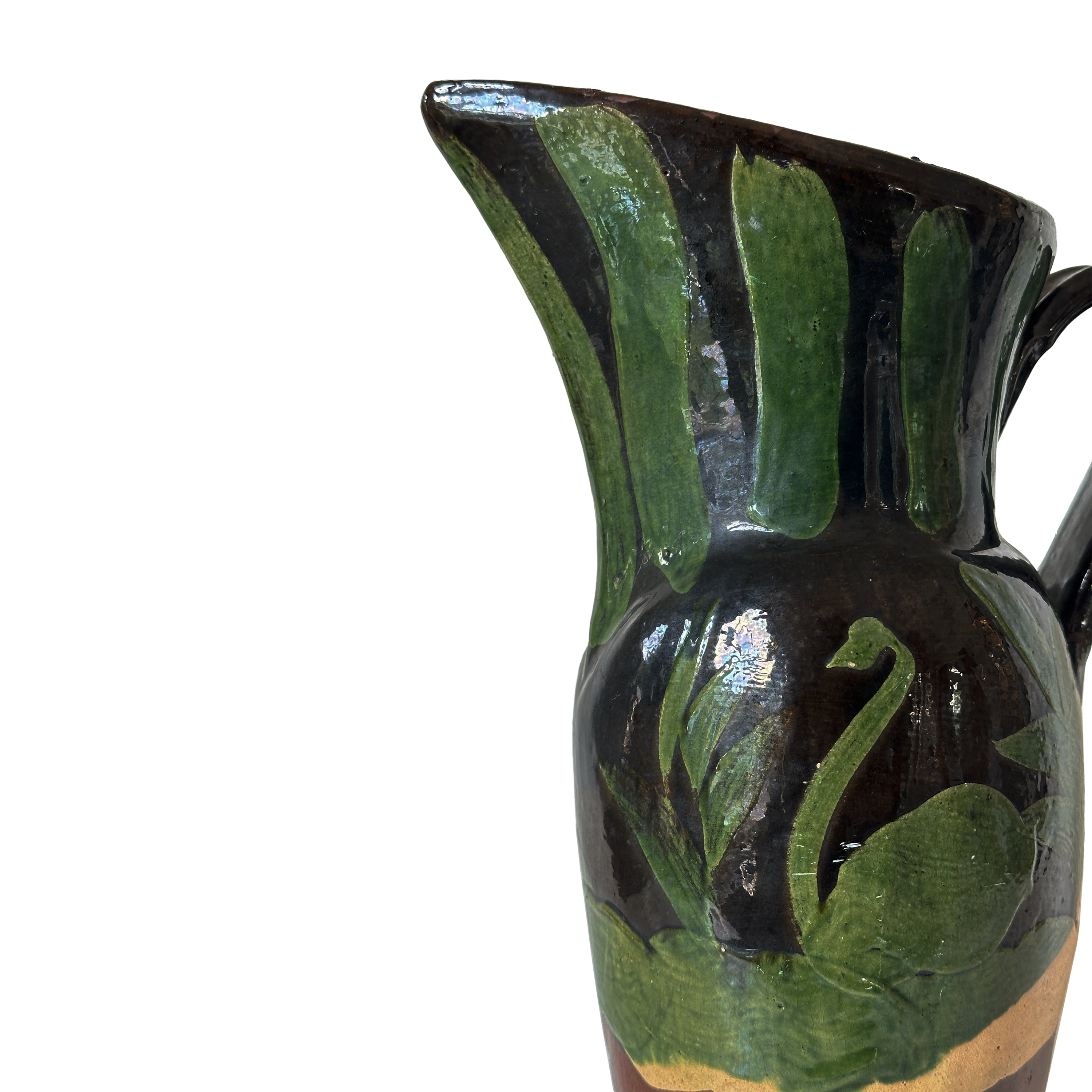 Talavera Pitcher with Swan Motif