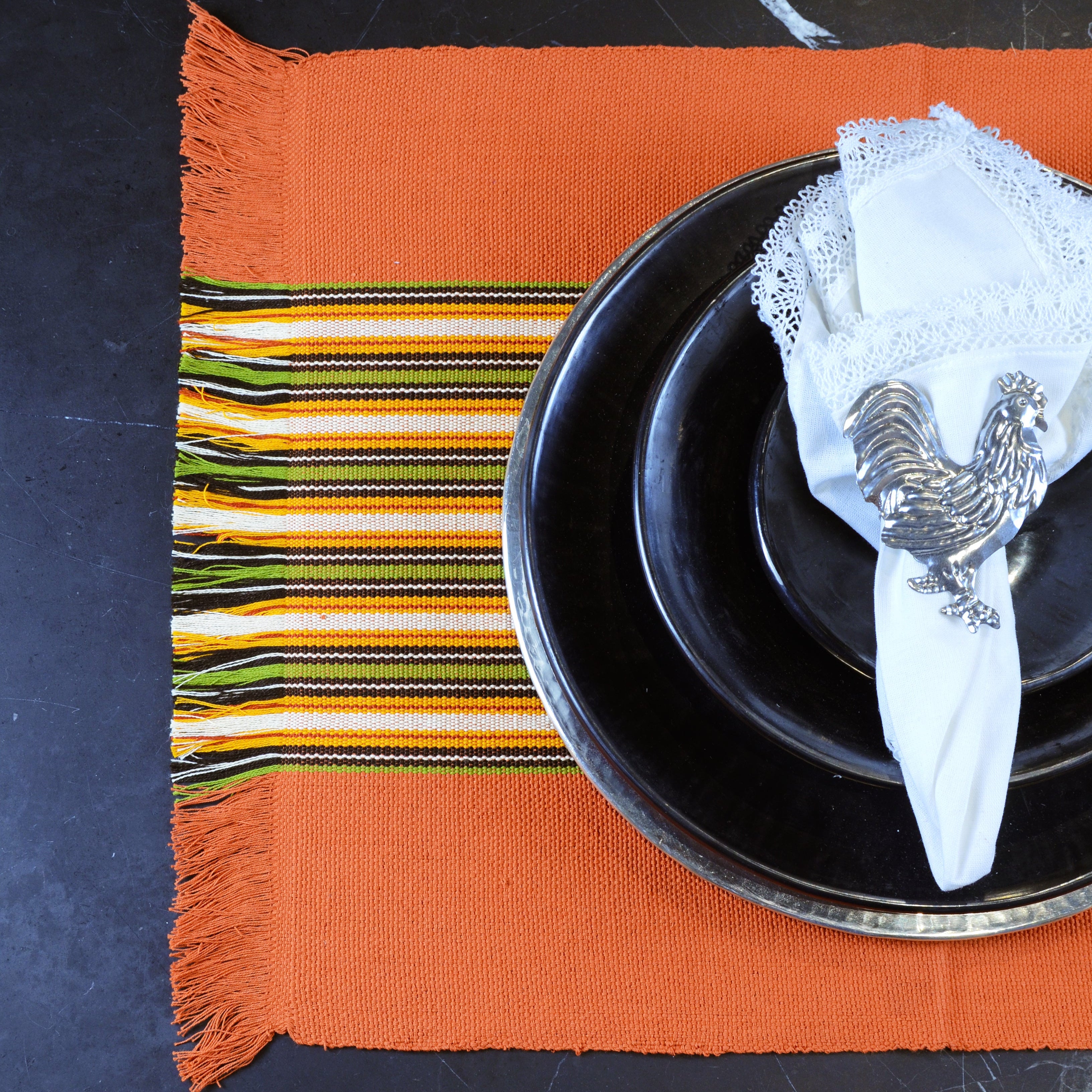 Patzcuaro Placemat Burnt Orange