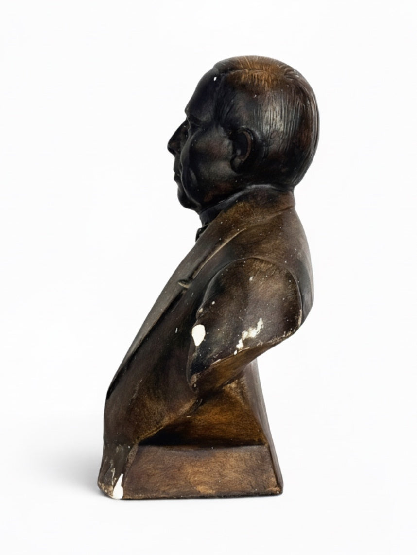 Plaster Bust of Benito Juarez Oaxaca. c. 1940s