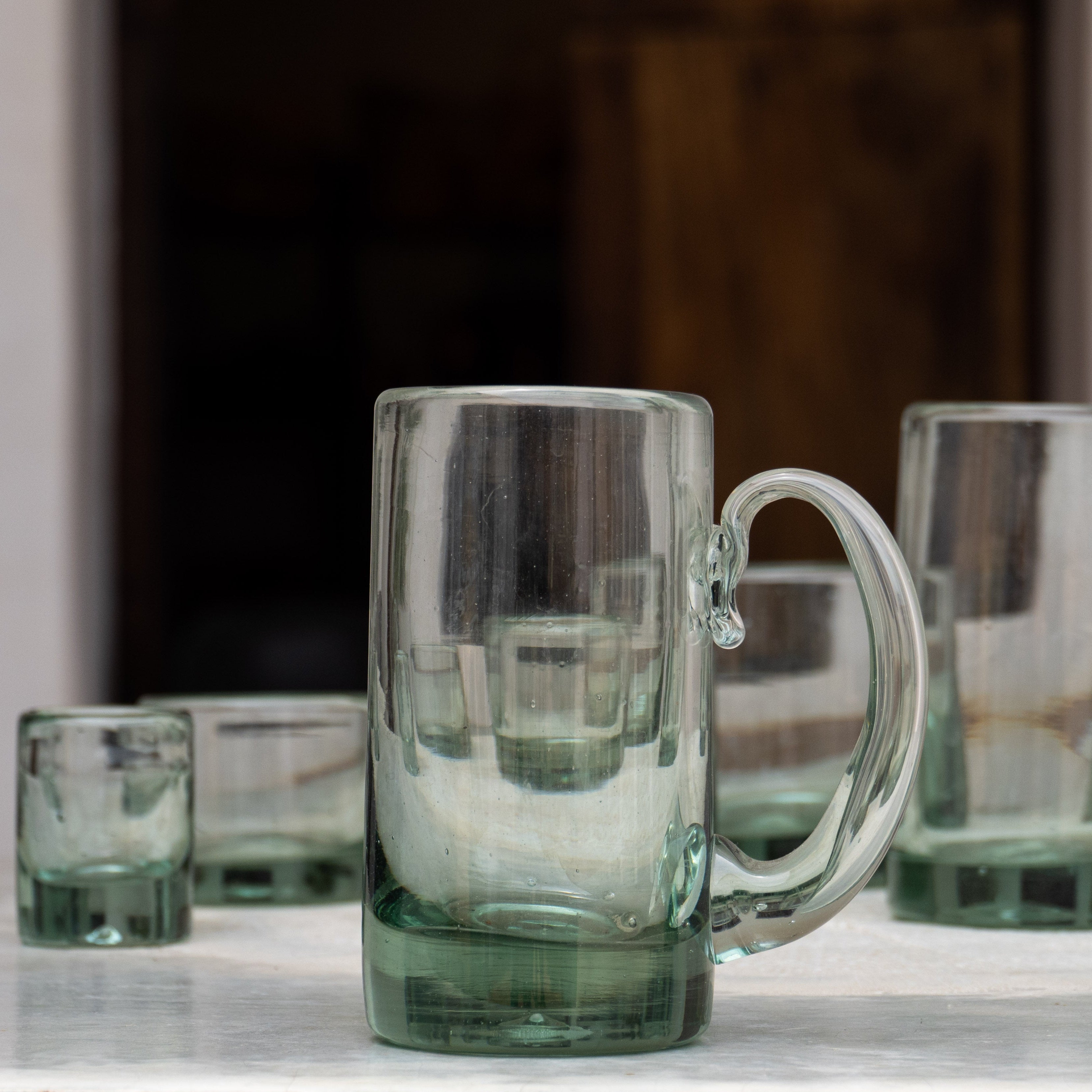 Cilindro Beer Mug Glass