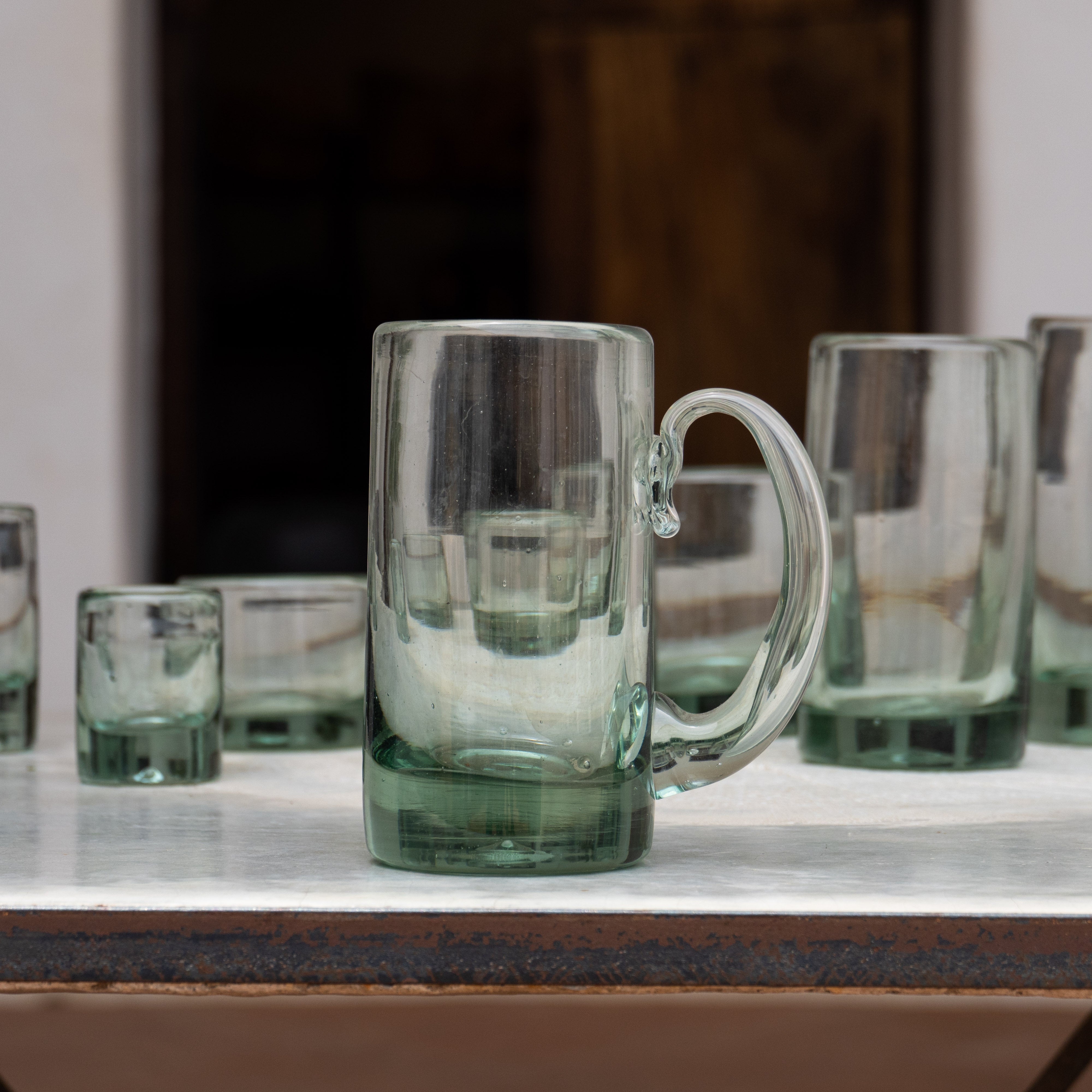 Cilindro Beer Mug Glass