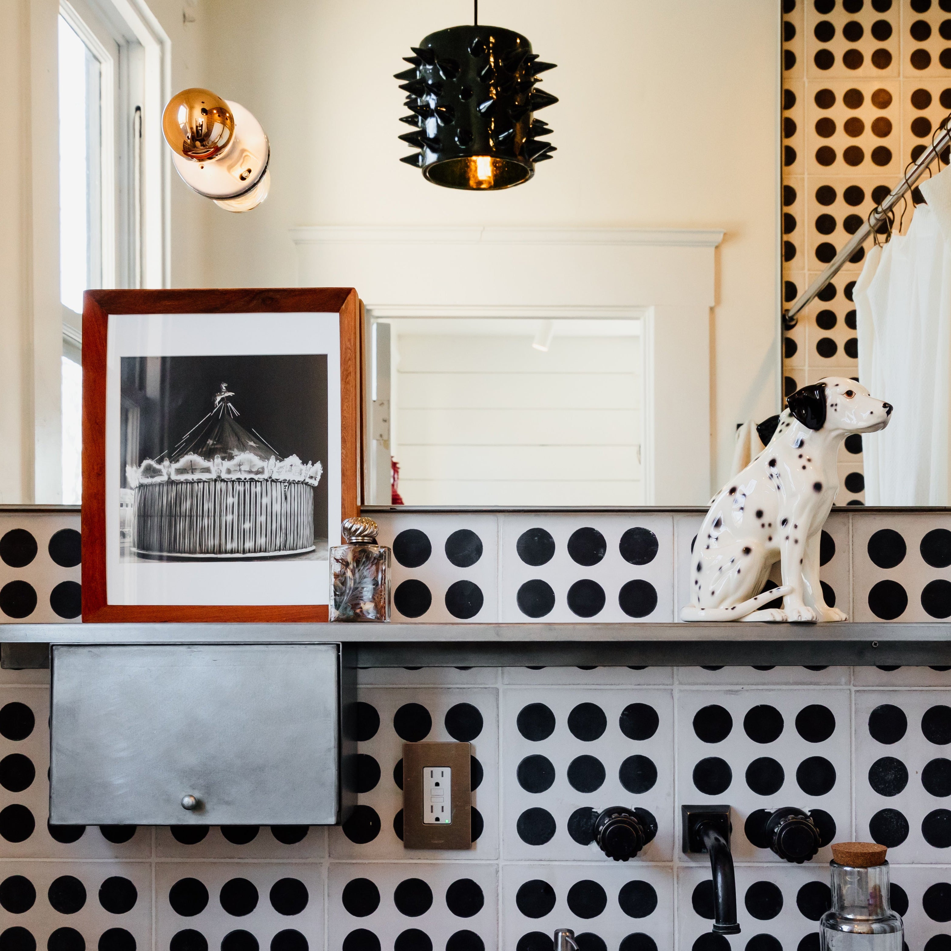 Pochote Green Clay Lamp