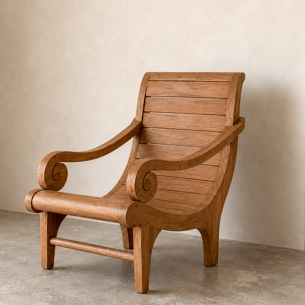 Merida Wood Lounge Chair