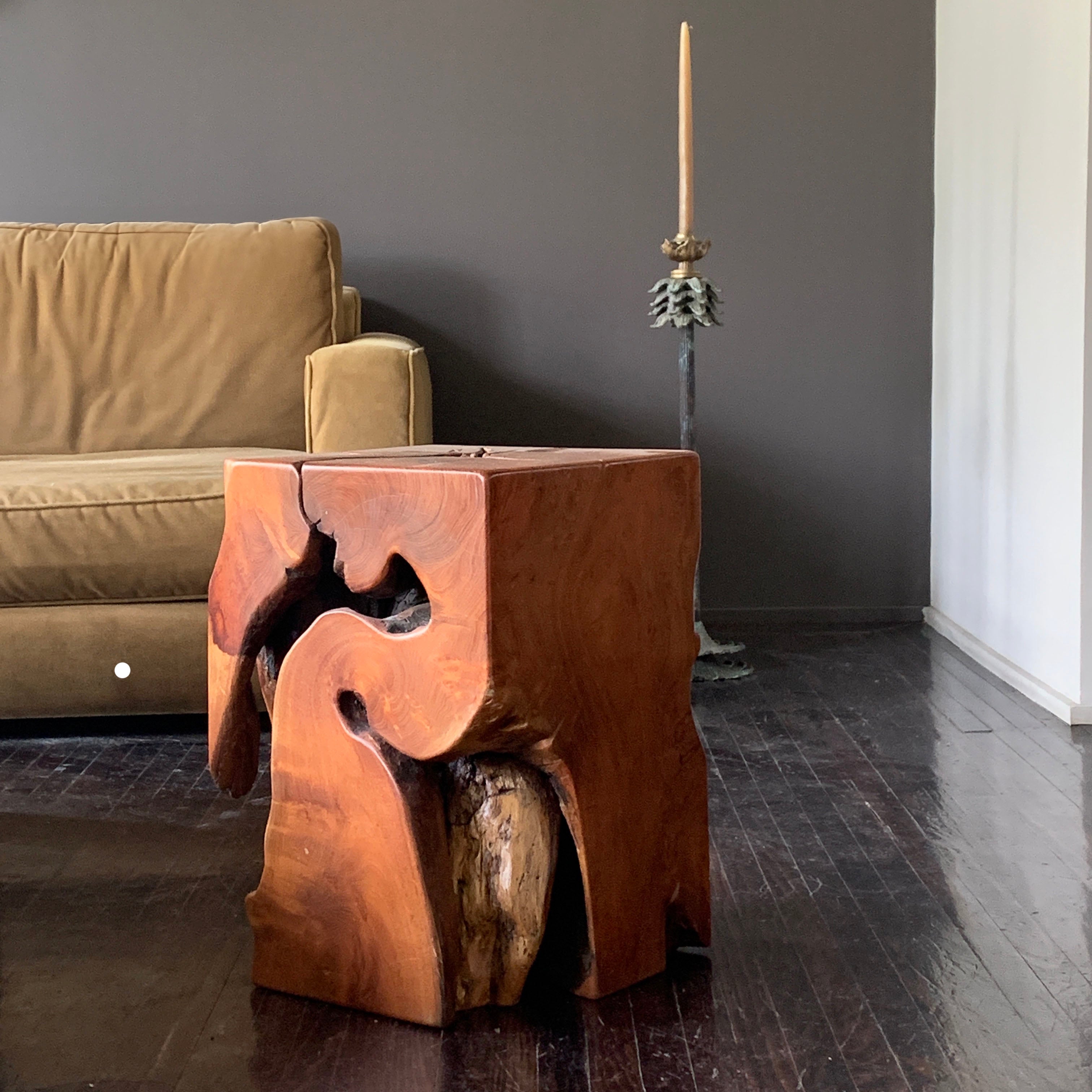 Cuadrado Mesquite Stool