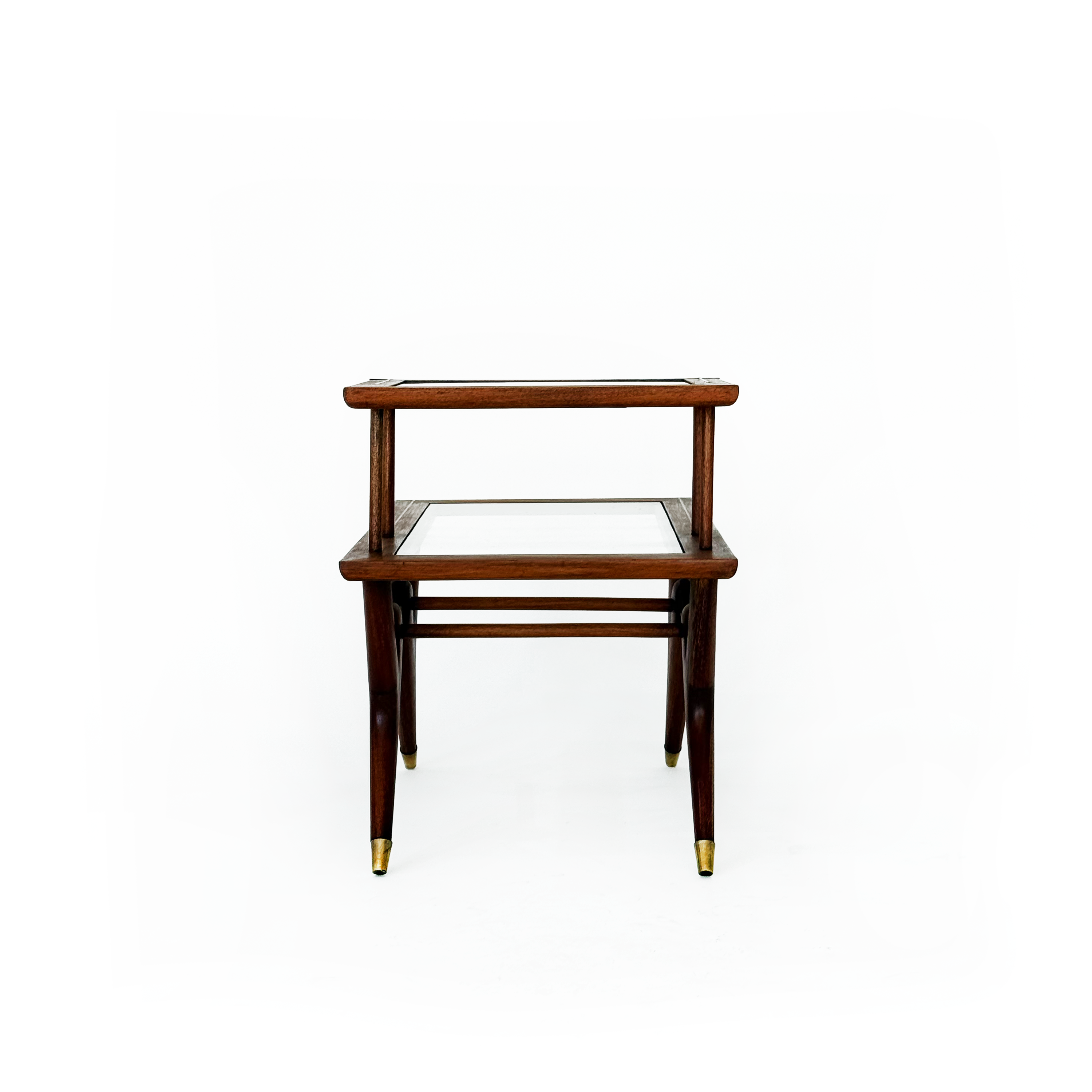 Eugenio Escudero Mahogany Wood Side Table c. 1950s