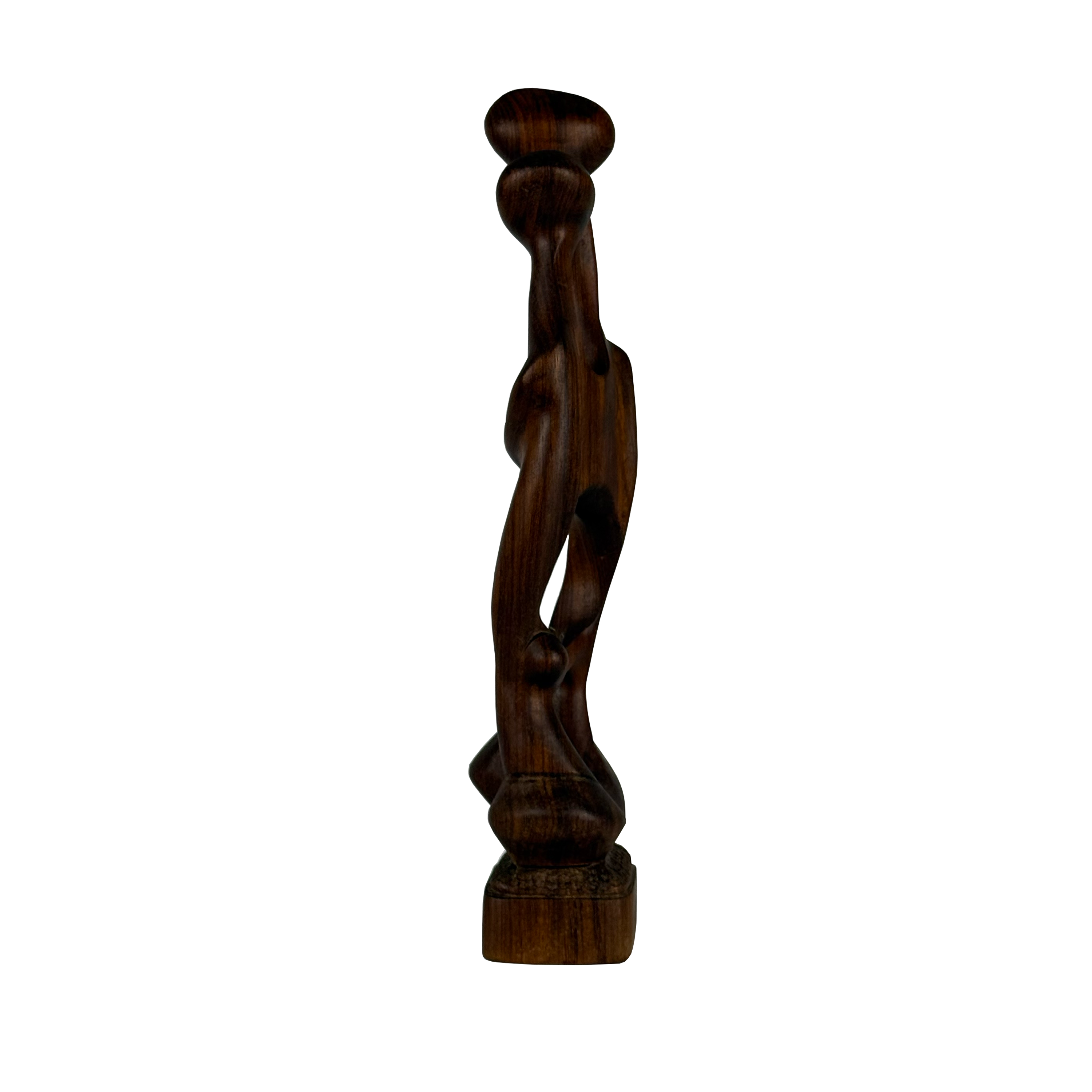 Modernist Wood Sculpture of a Couple