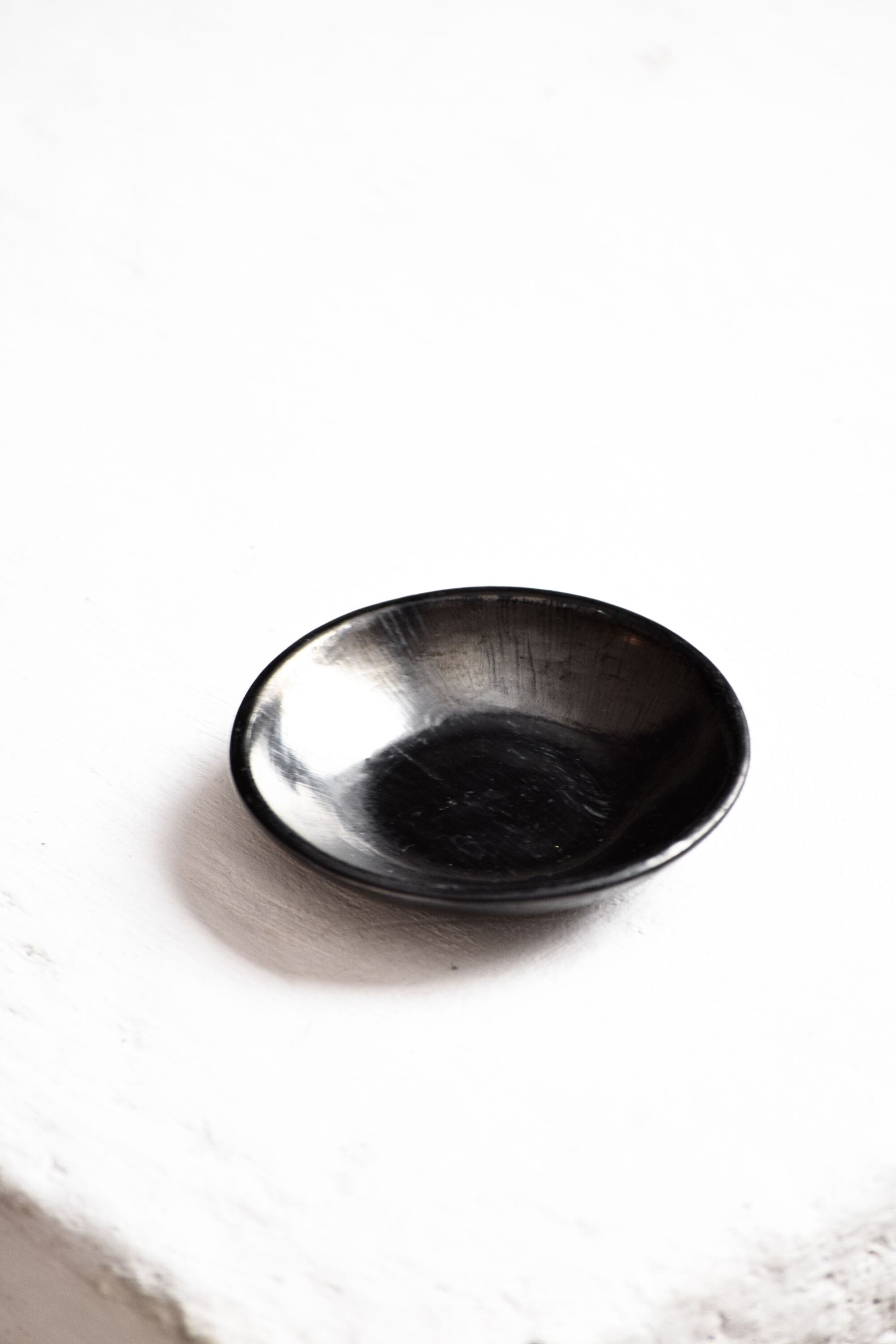 Elena Black Salt Plate