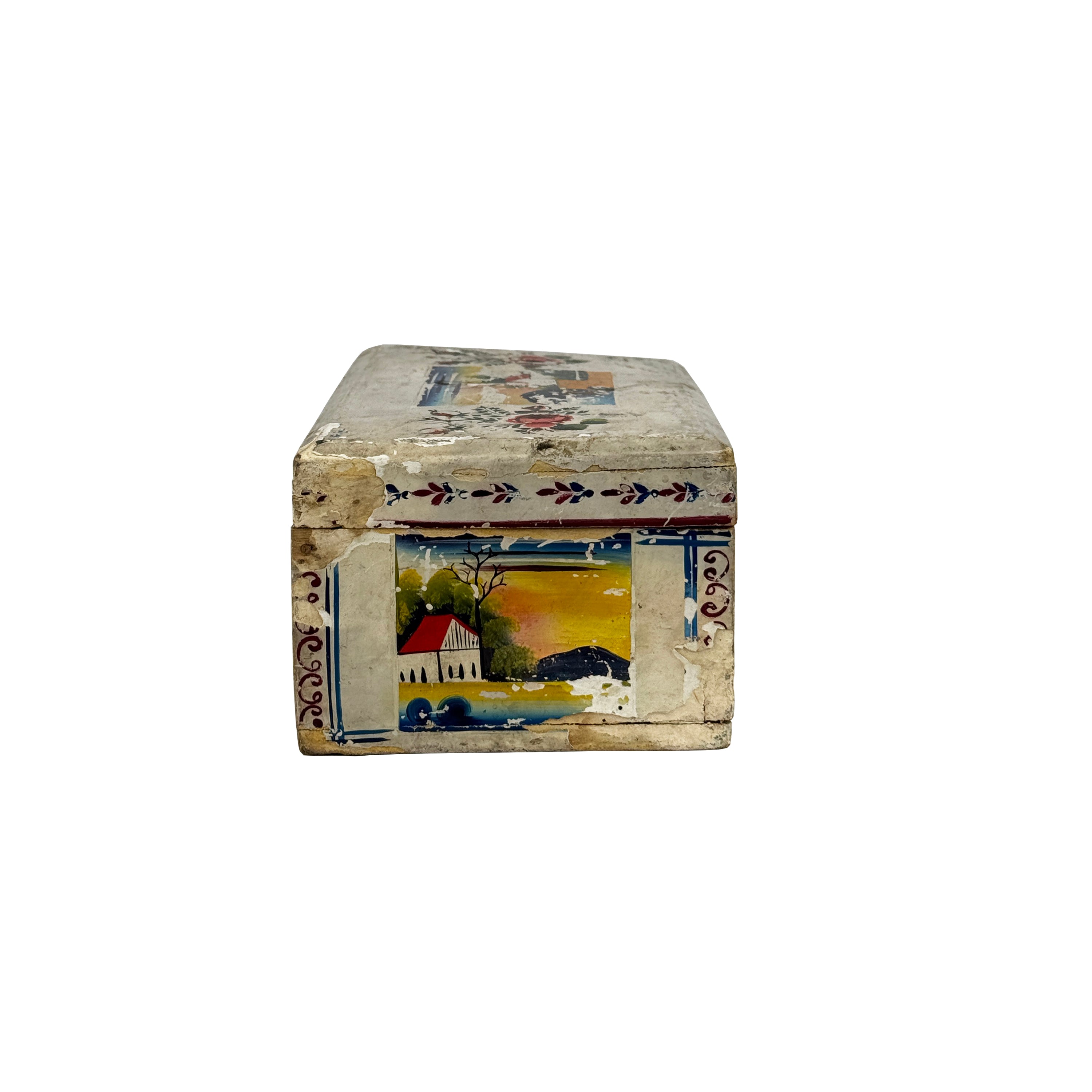 White, Hand Painted Olinala Box