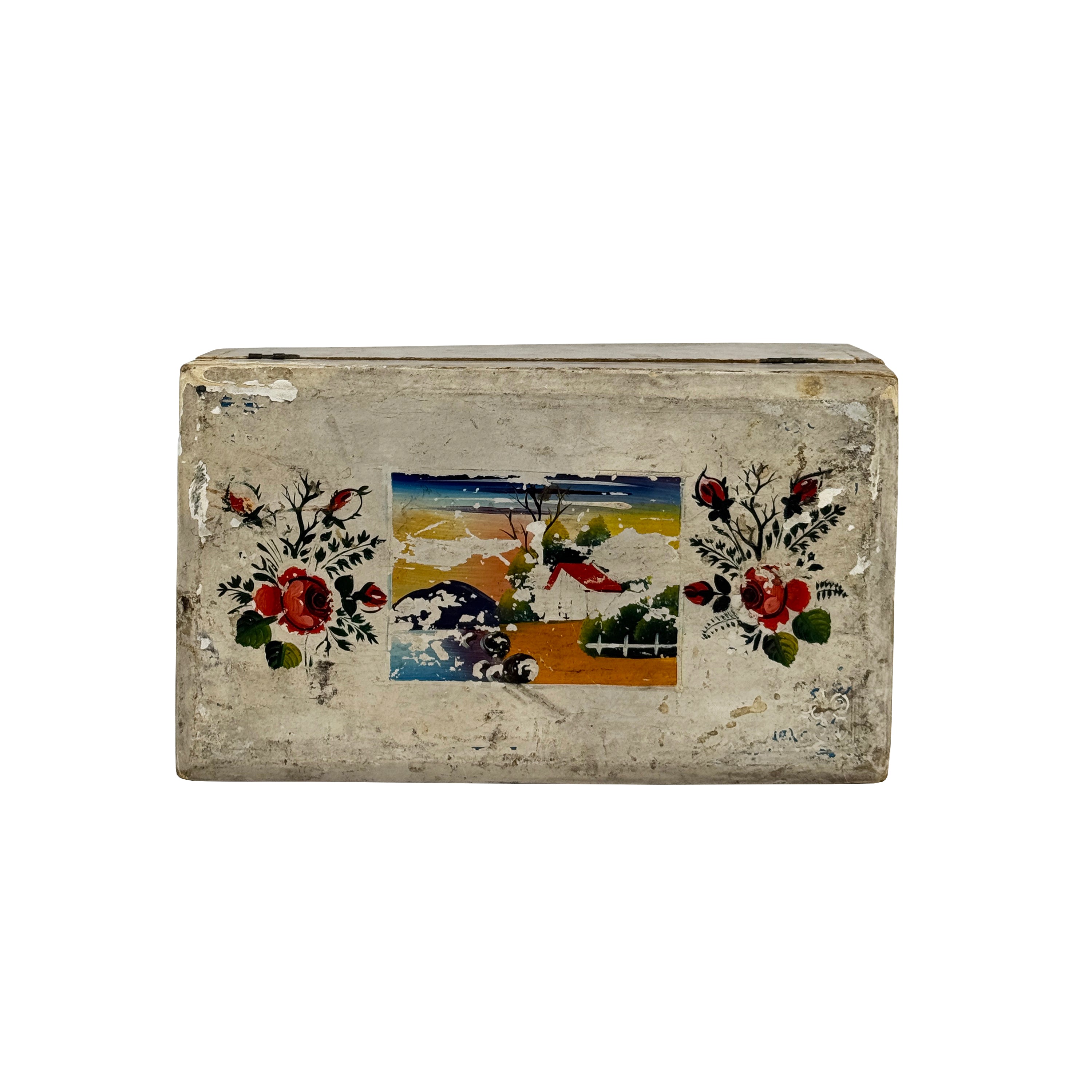 White, Hand Painted Olinala Box