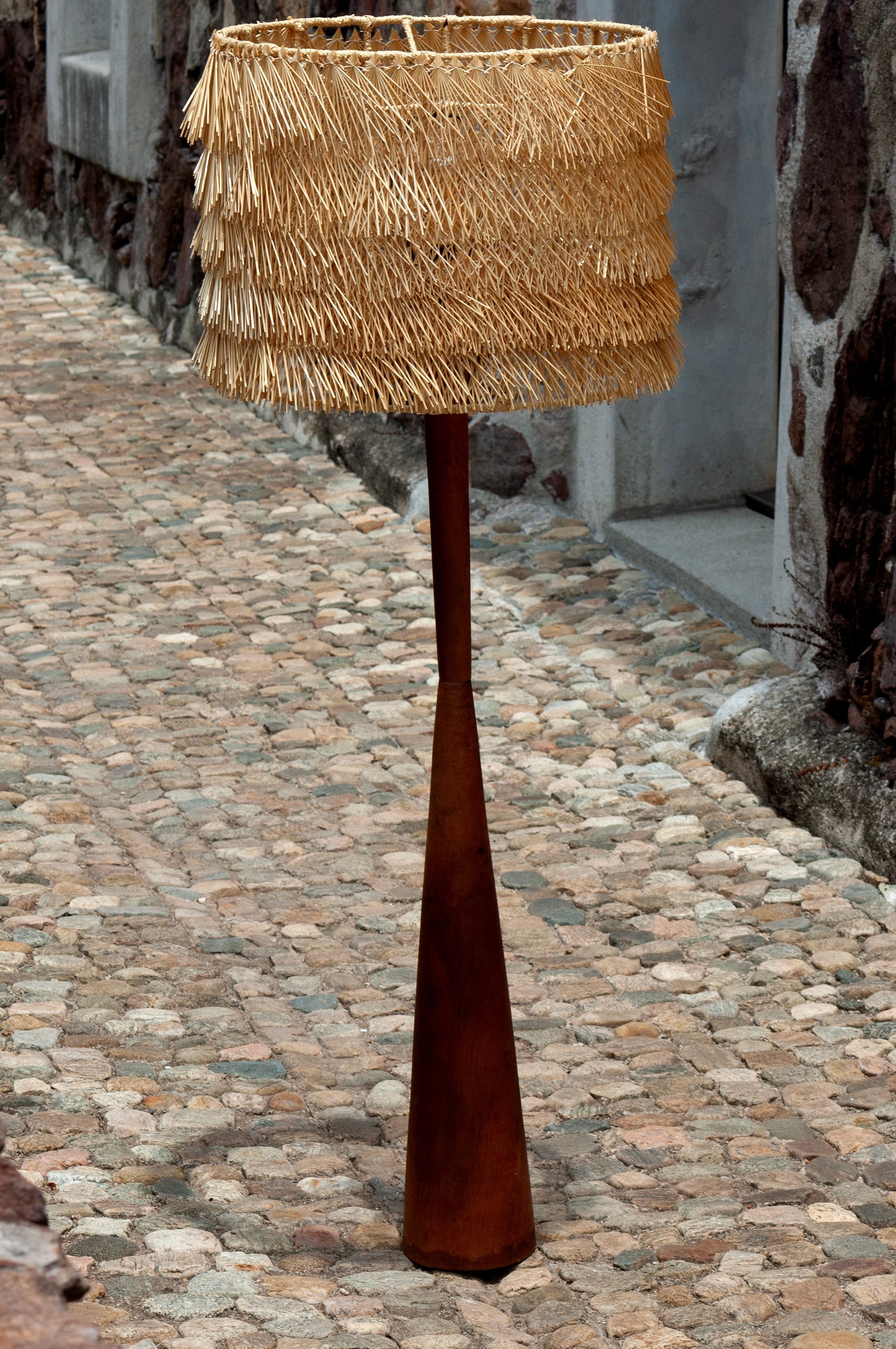 Bajio Danish Lamp with Popotillo Shade