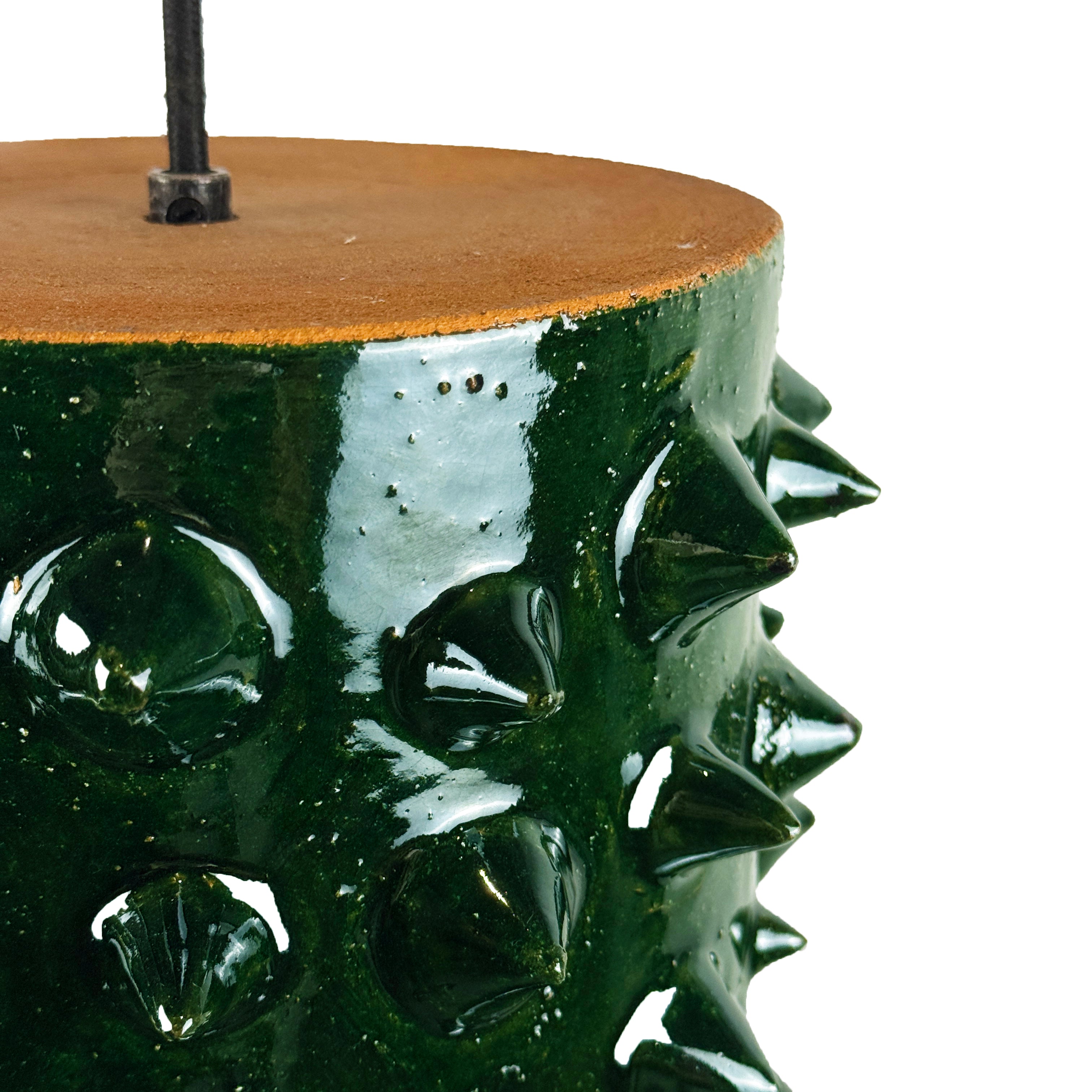 Pochote Green Clay Lamp