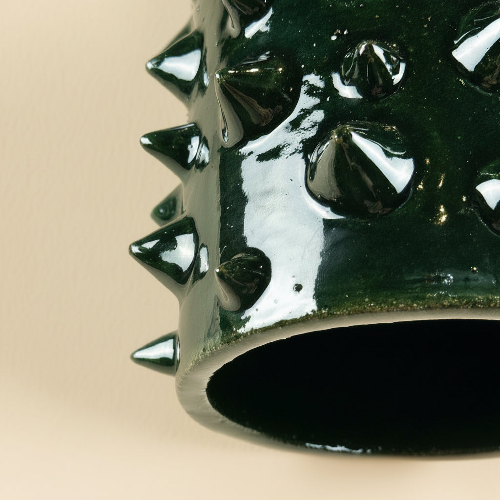 Pochote Green Clay Lamp