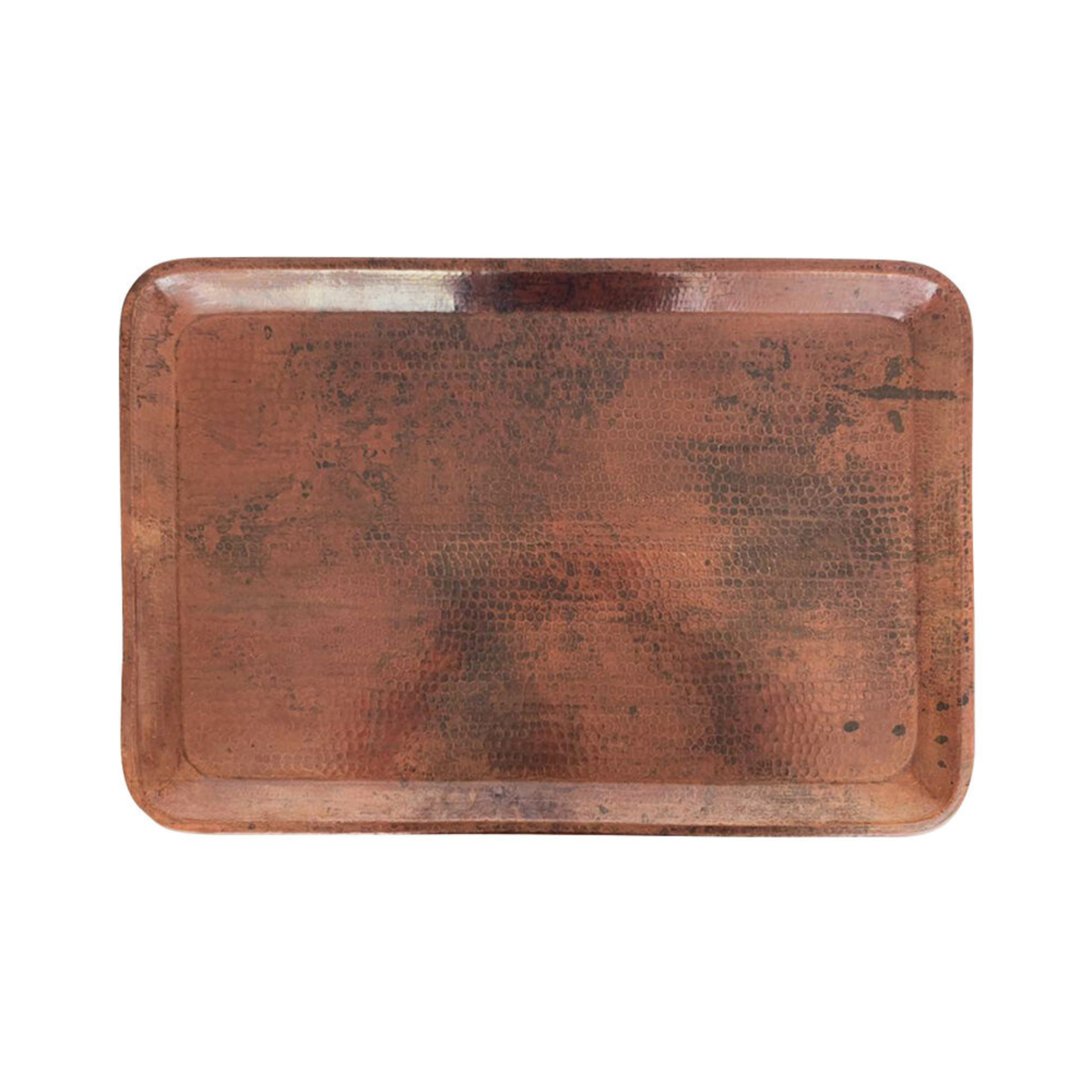 PROPER Hammered Copper tray rectangular