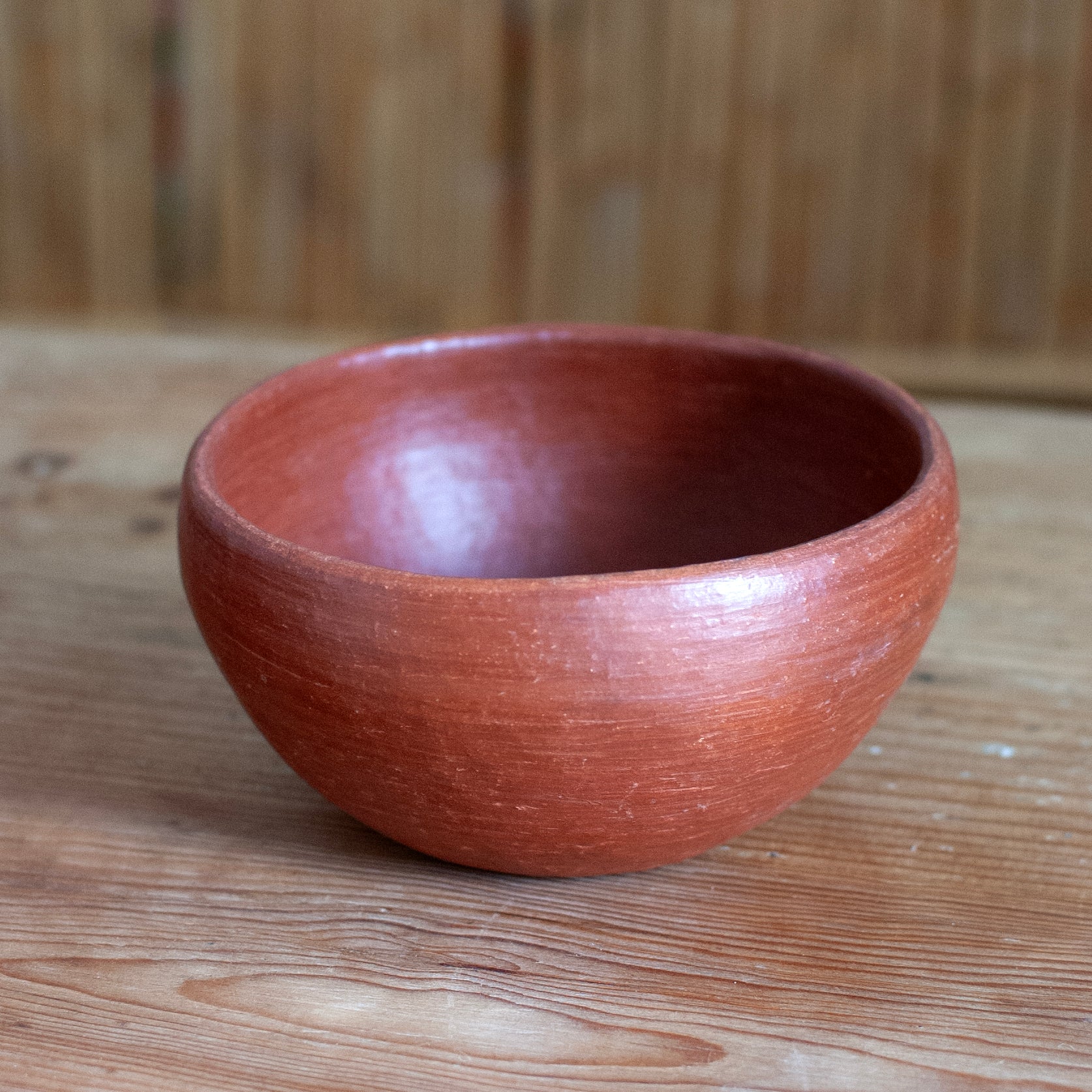 Small Tlacolula Red Clay Bowl