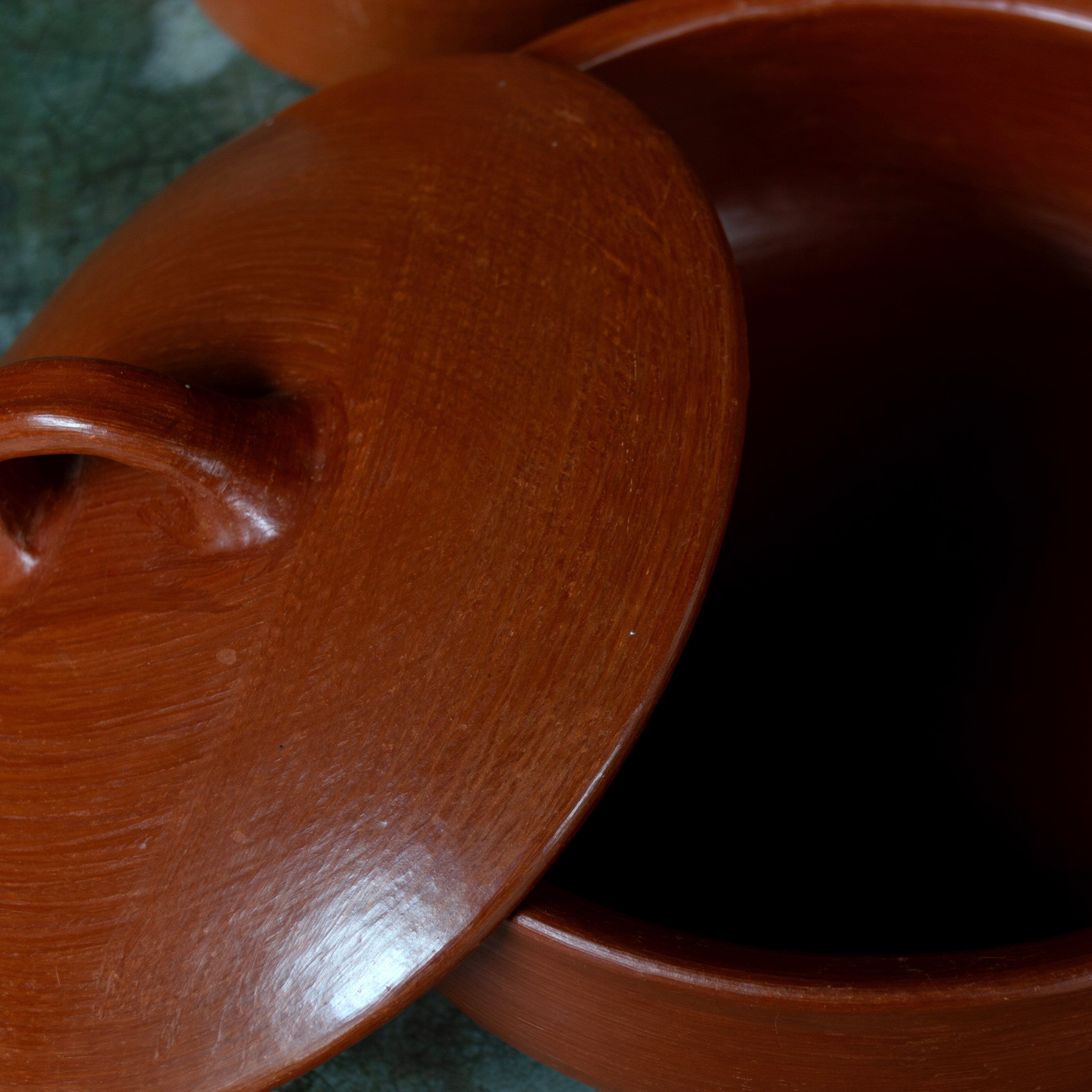 ROJA Red Clay Casserole with Lid