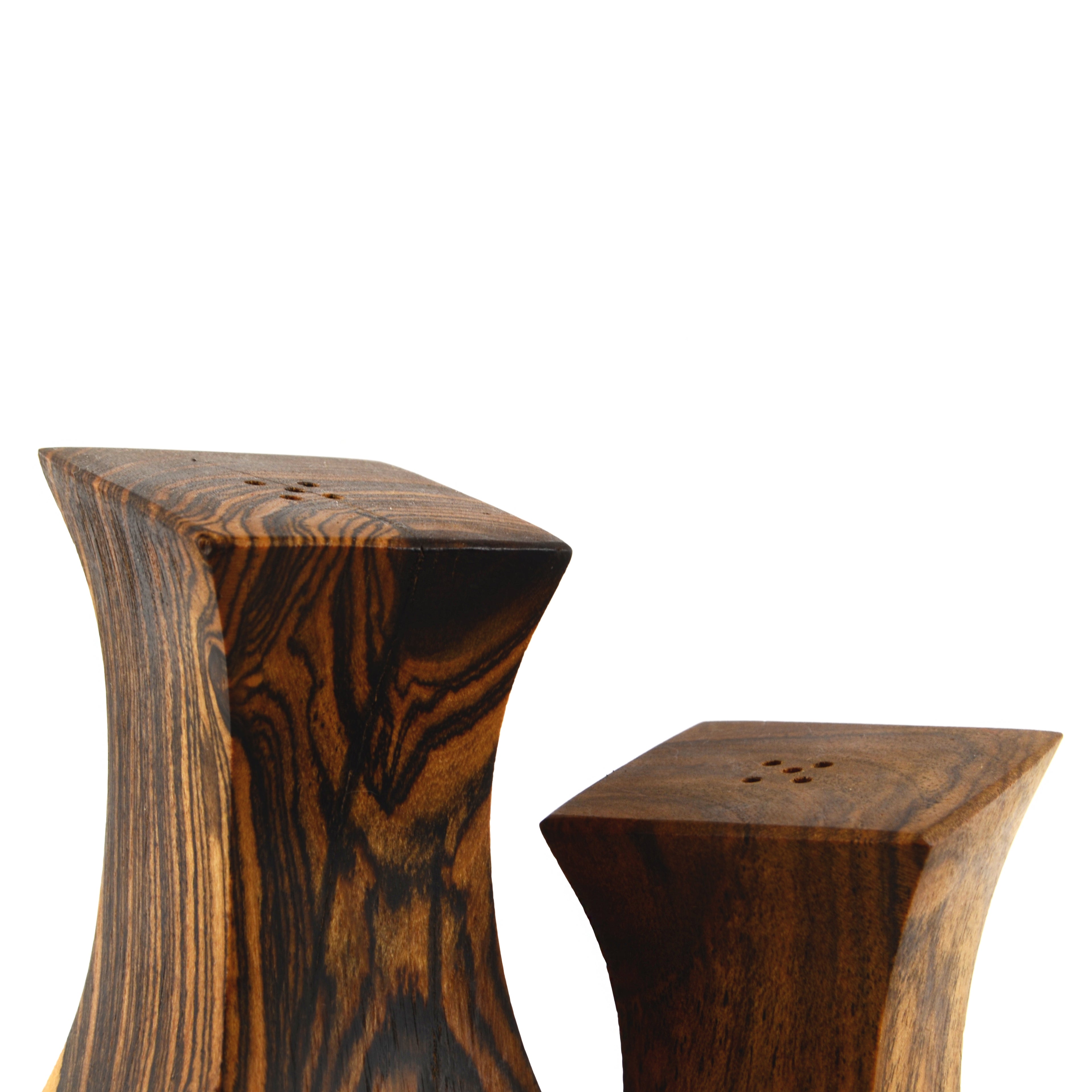 Paracho Cueramo Wood Salt & Pepper Shaker - Set of 2