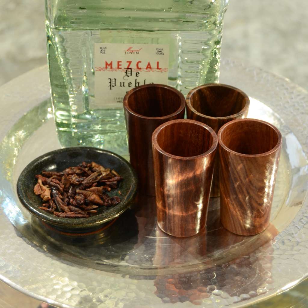 Hand-Carved Cueramo Wood Mezcal Shot Glass