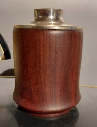 Wood and Metal Small Ice Bucket