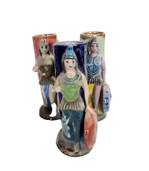 Palomar Tall Ceramic Drinking Glasses with La Minerva